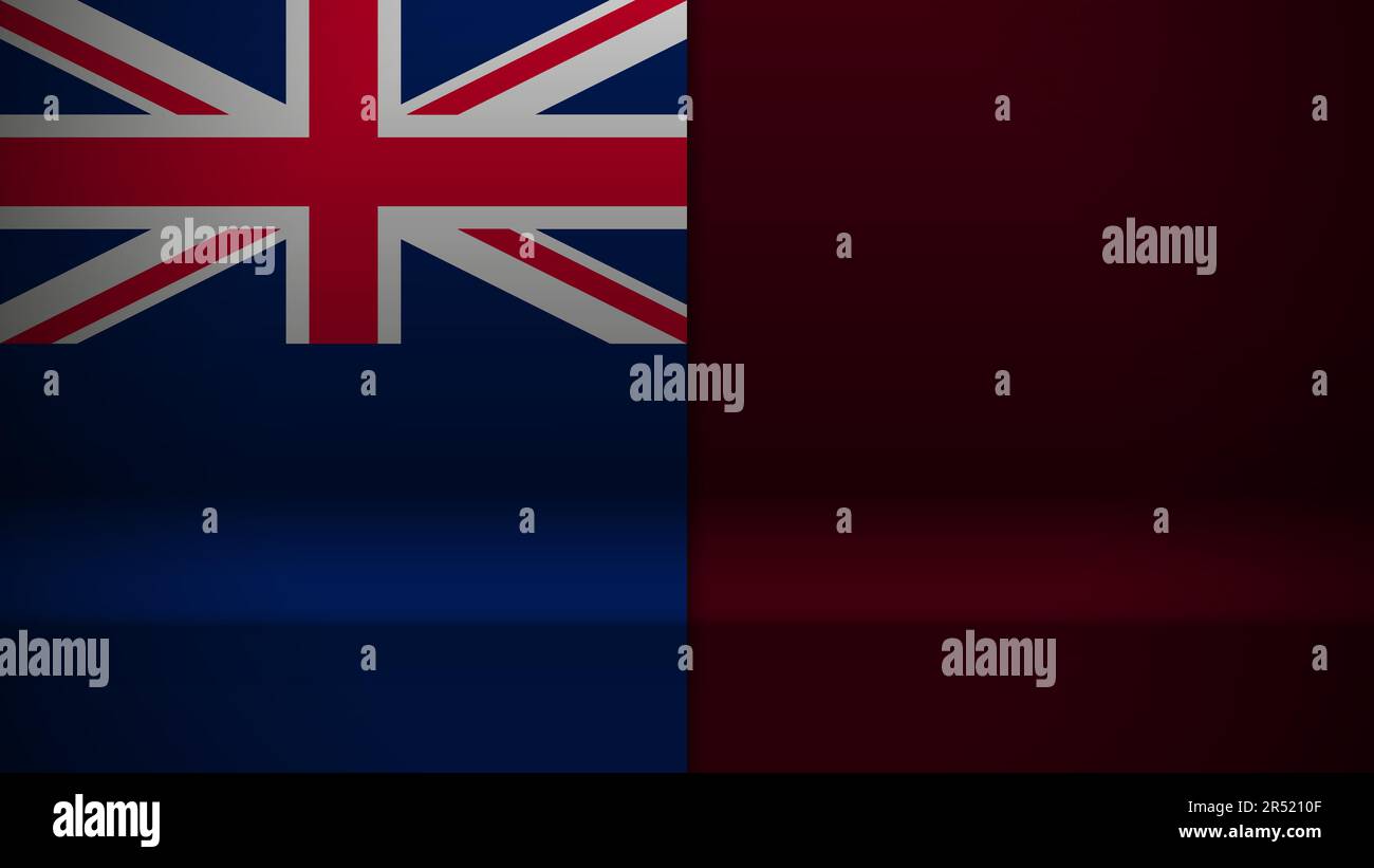 3D sfondo con bandiera d'Inghilterra. Un elemento di impatto per l'uso che si desidera fare di esso. Illustrazione Vettoriale