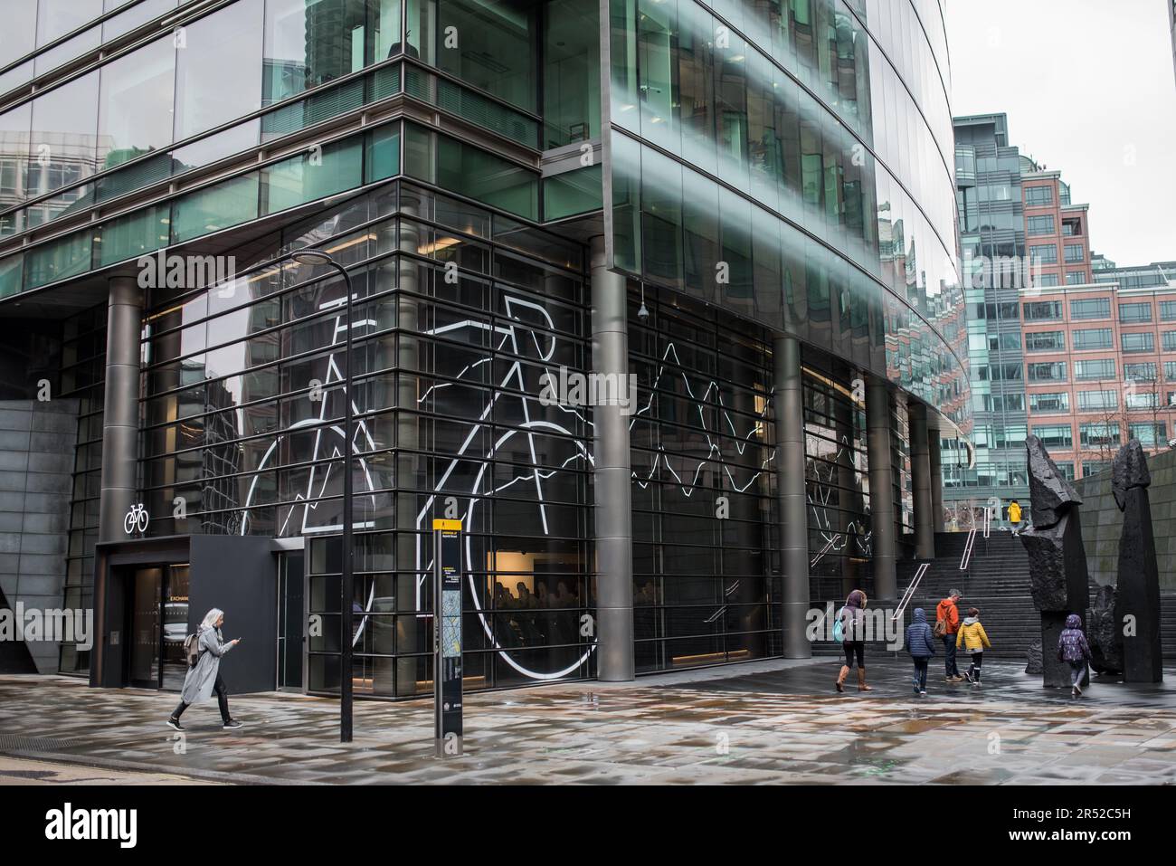 Londra, Regno Unito - 04 06 2023: Deposito bici nella città di Londra. Foto Stock
