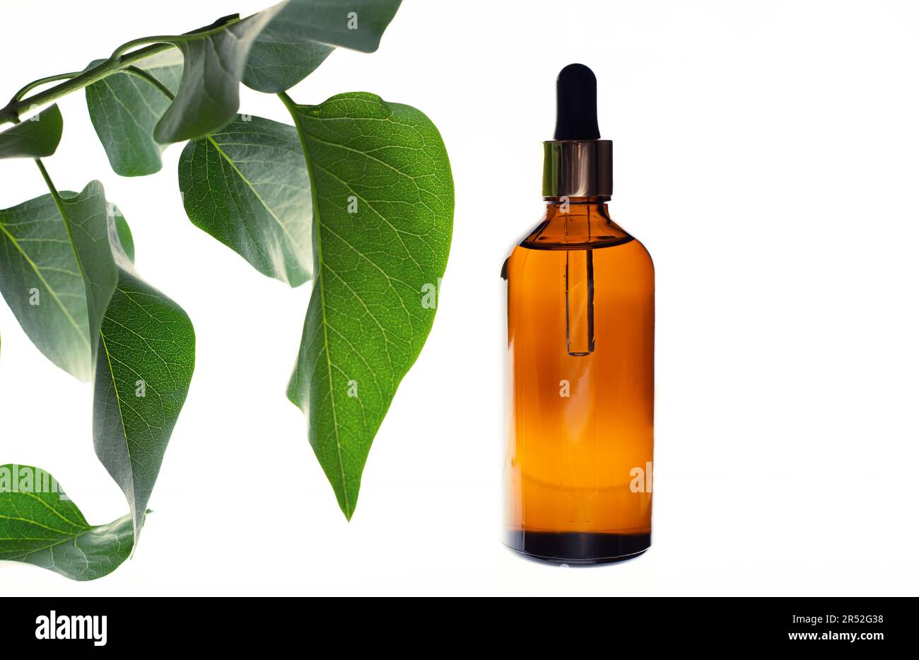Rimedi naturali, aromaterapia - contagocce & bottiglia. Bio-medicina alternativa organica Foto Stock