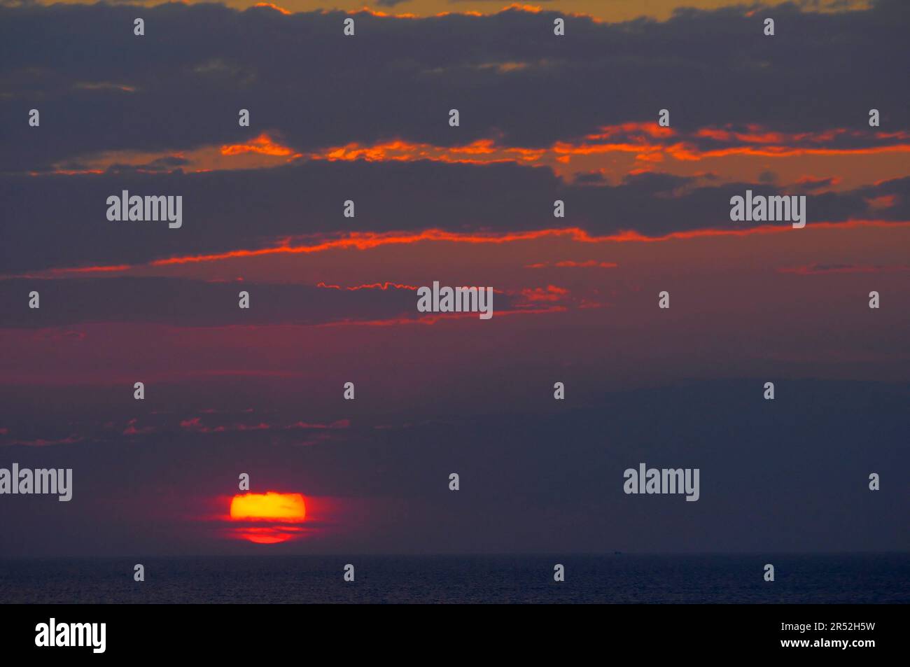 Italia, Emilia Romagna, Mare Adriatico, Alba Foto Stock