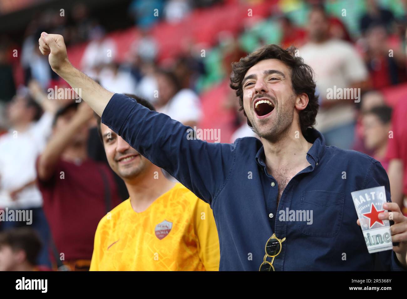 Budapest, . 31st maggio, 2023. Budapest, Ungheria: 31.05.2023: In azione durante la finale UEFA Europa League 2023 partita tra Sevilla FC vs AS Roma alla Puskas Arena di Budapest in Ungheria Credit: Independent Photo Agency/Alamy Live News Foto Stock