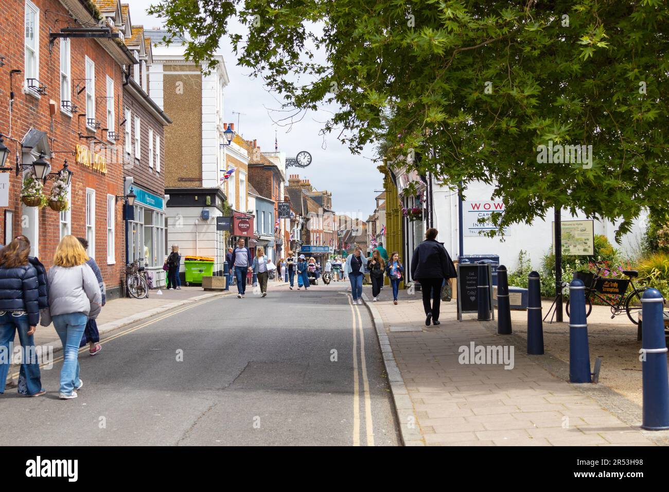 Hythe High Street, kent, regno unito Foto Stock