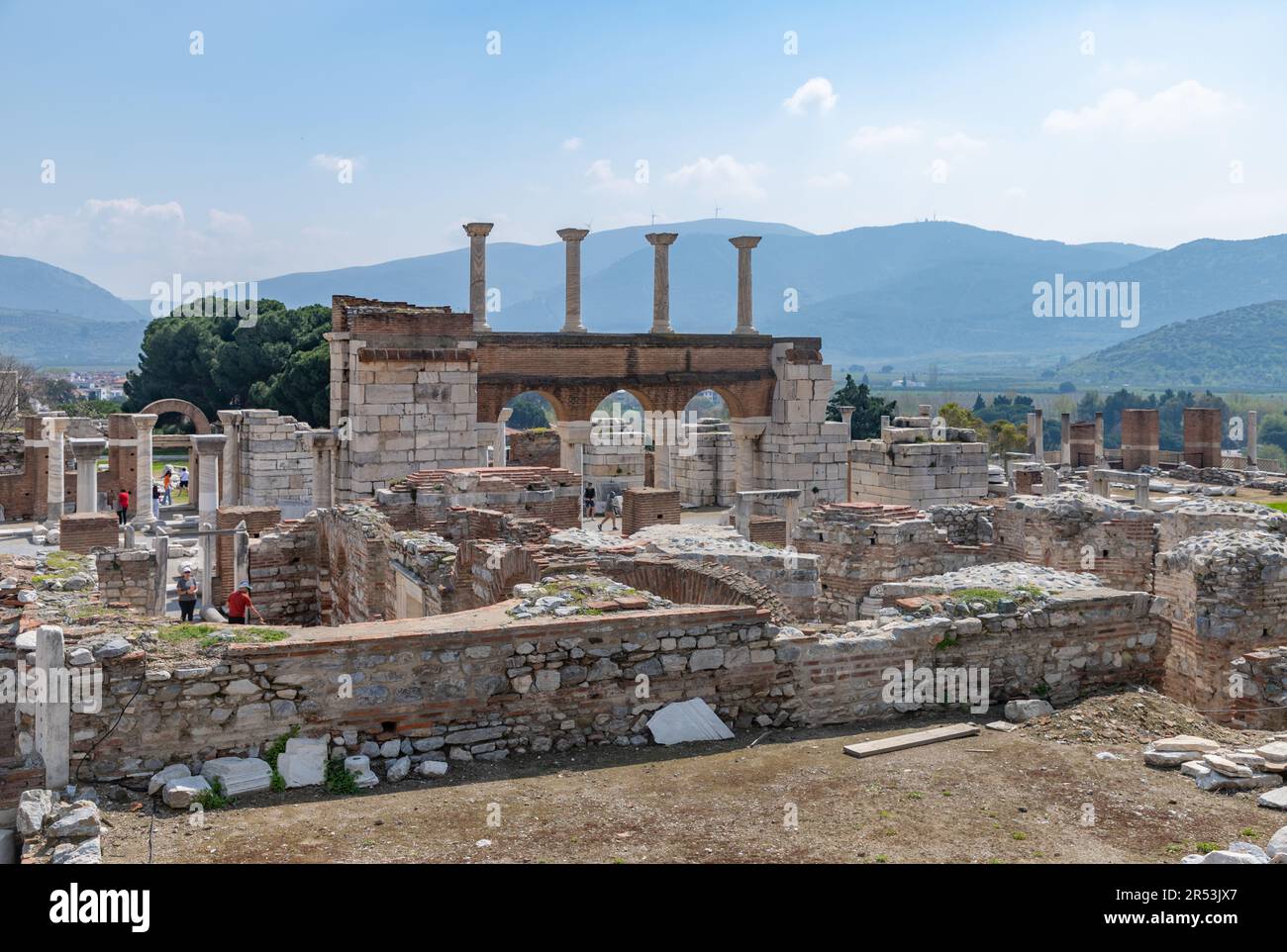 Una foto della Basilica di San Giovanni in Selcuk. Foto Stock