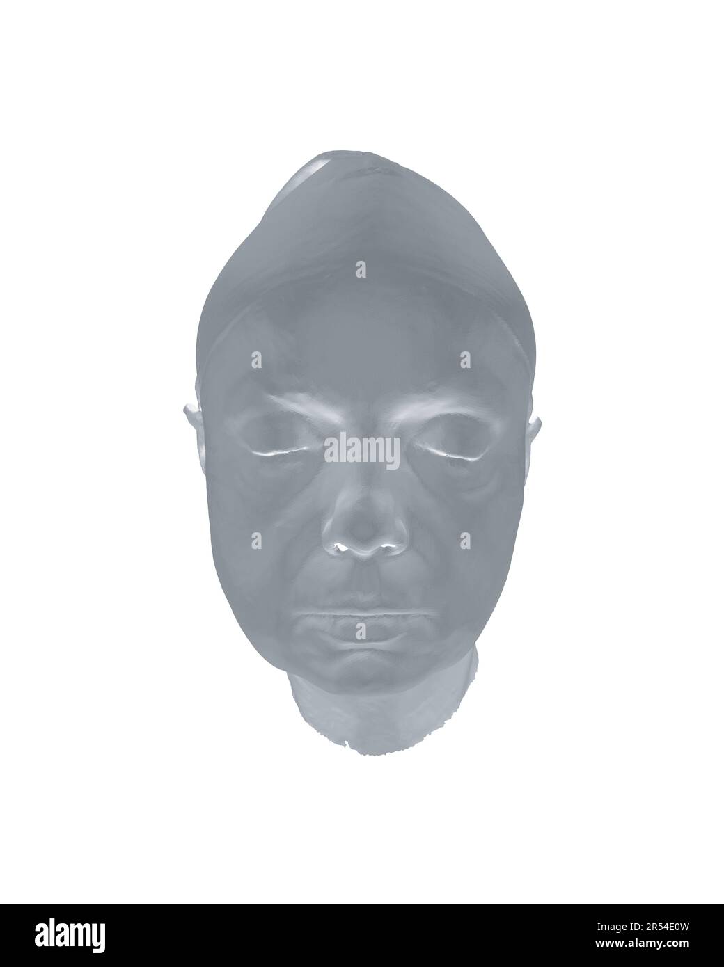 Modello poligonale della testa di una donna anziana. Faccia con gli occhi chiusi. 3D. Illustrazione vettoriale. Illustrazione Vettoriale