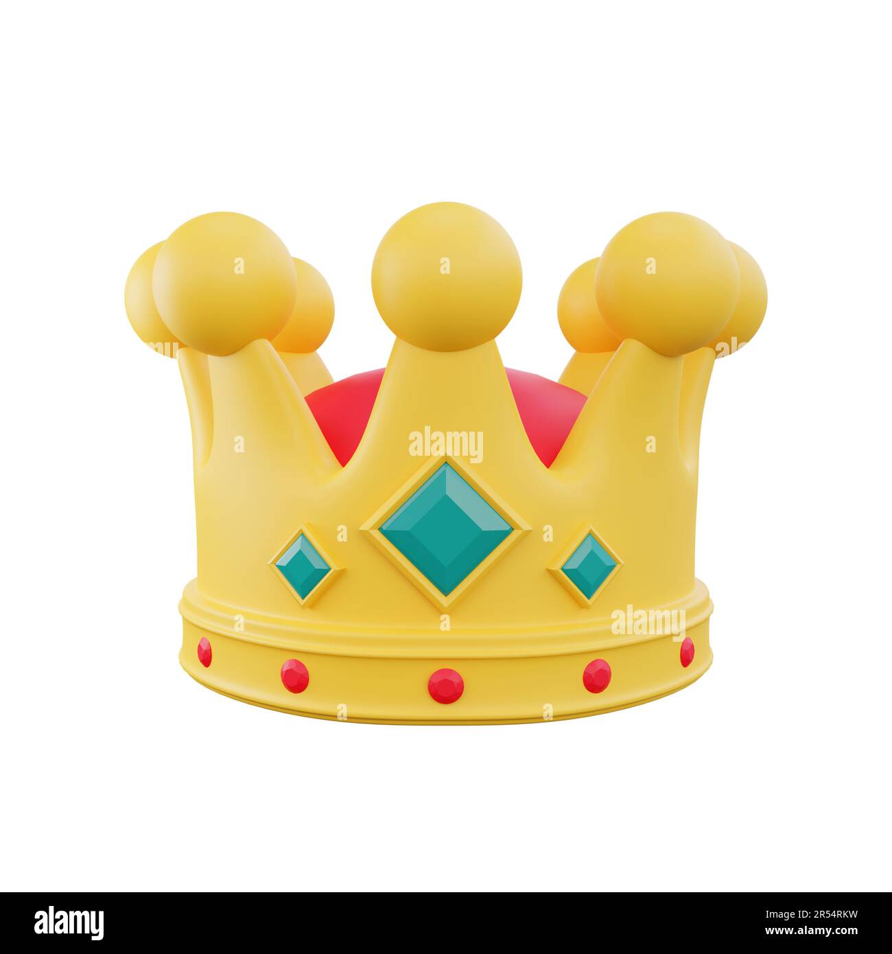 3d rendering della risorsa del gioco corona Foto Stock