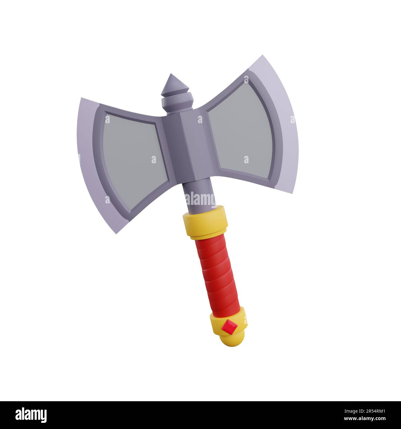 3d risorsa del gioco di rendering axe Foto Stock