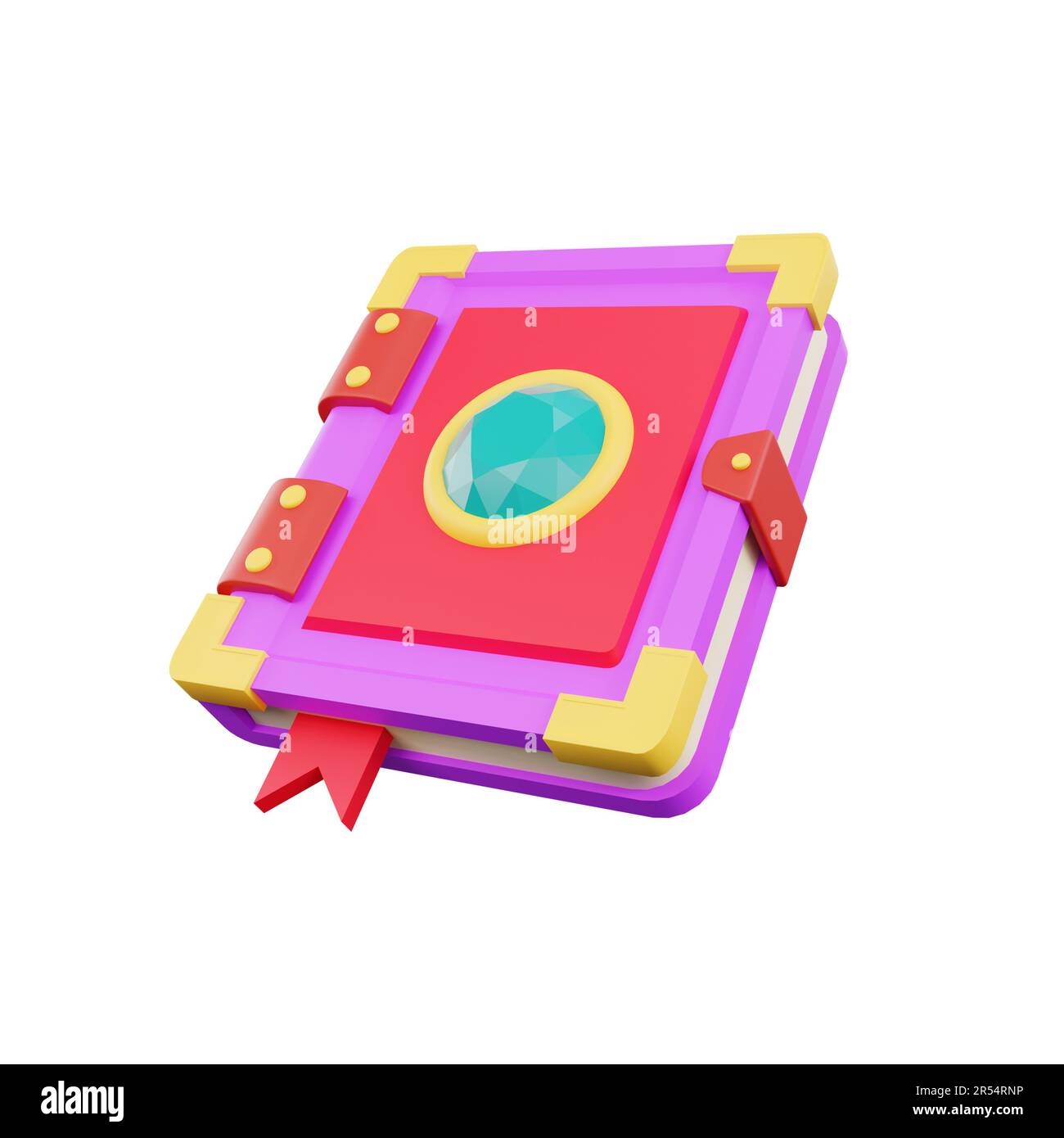 3d rendering gioco asset magic libro Foto Stock