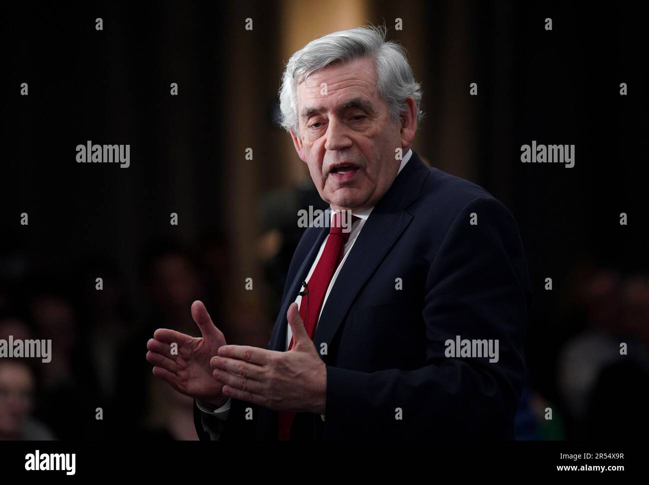 Foto del dossier datata 05/12/22 dell'ex primo ministro Gordon Brown, che è venuto sotto il fuoco per le promesse fatte agli scozzesi prima del referendum del 2014, con il ministro per l'indipendenza scozzese che ha insistito su questi impegni 'non mantenuti?. Data di emissione: Giovedì 1 giugno 2023. Foto Stock