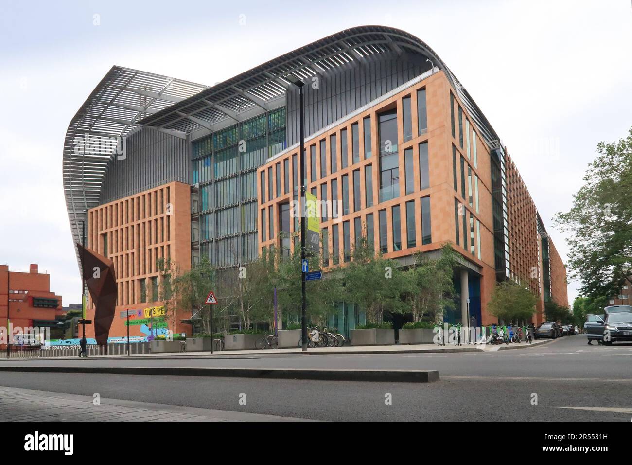 The Francis Crick Institute Building, Midland Road, Londra, Regno Unito. Sede dell'Istituto Nazionale di Ricerca Medica. Foto Stock