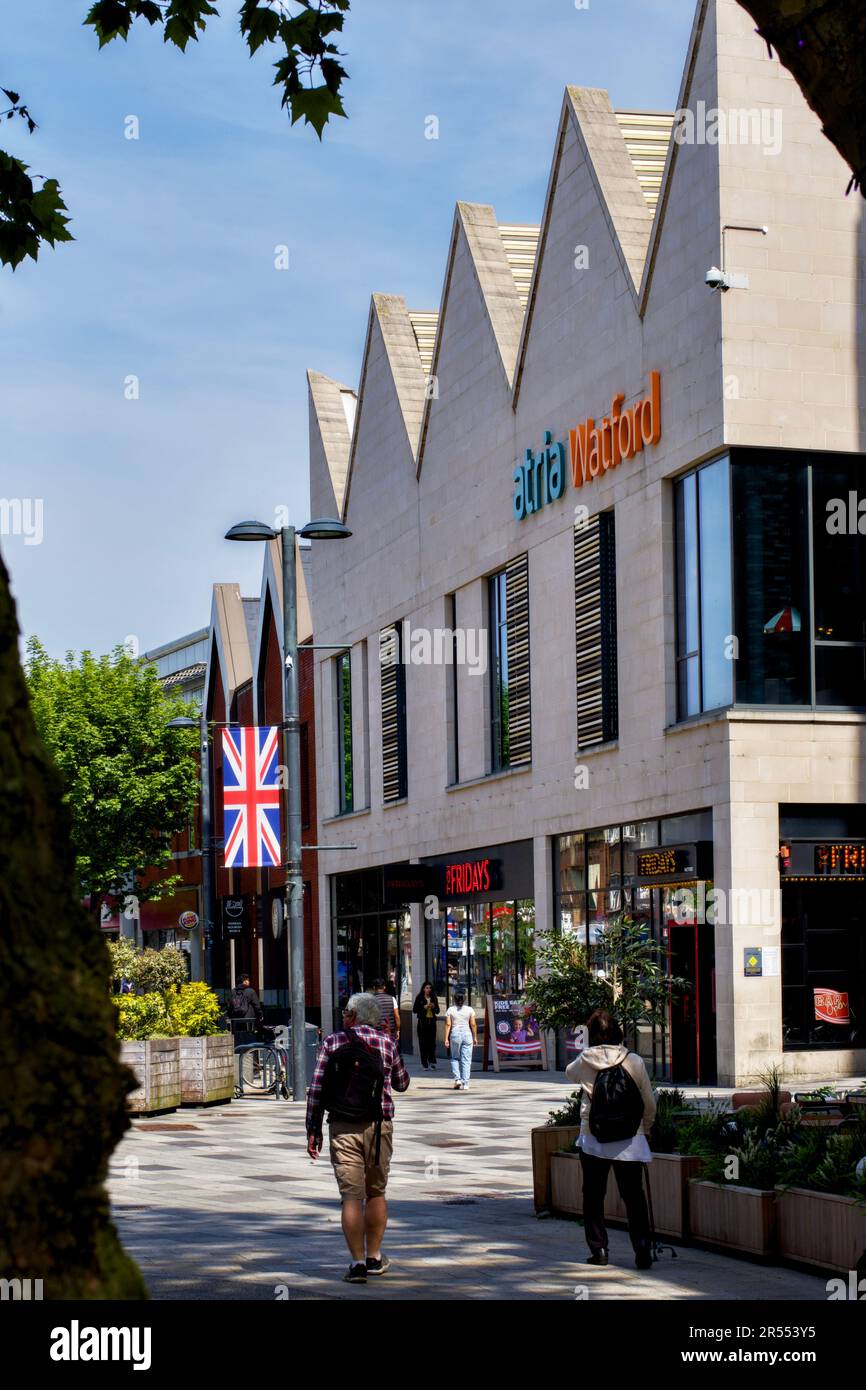 Atria Shoppping Centre, Watford, Herts, Inghilterra, Regno Unito Foto Stock