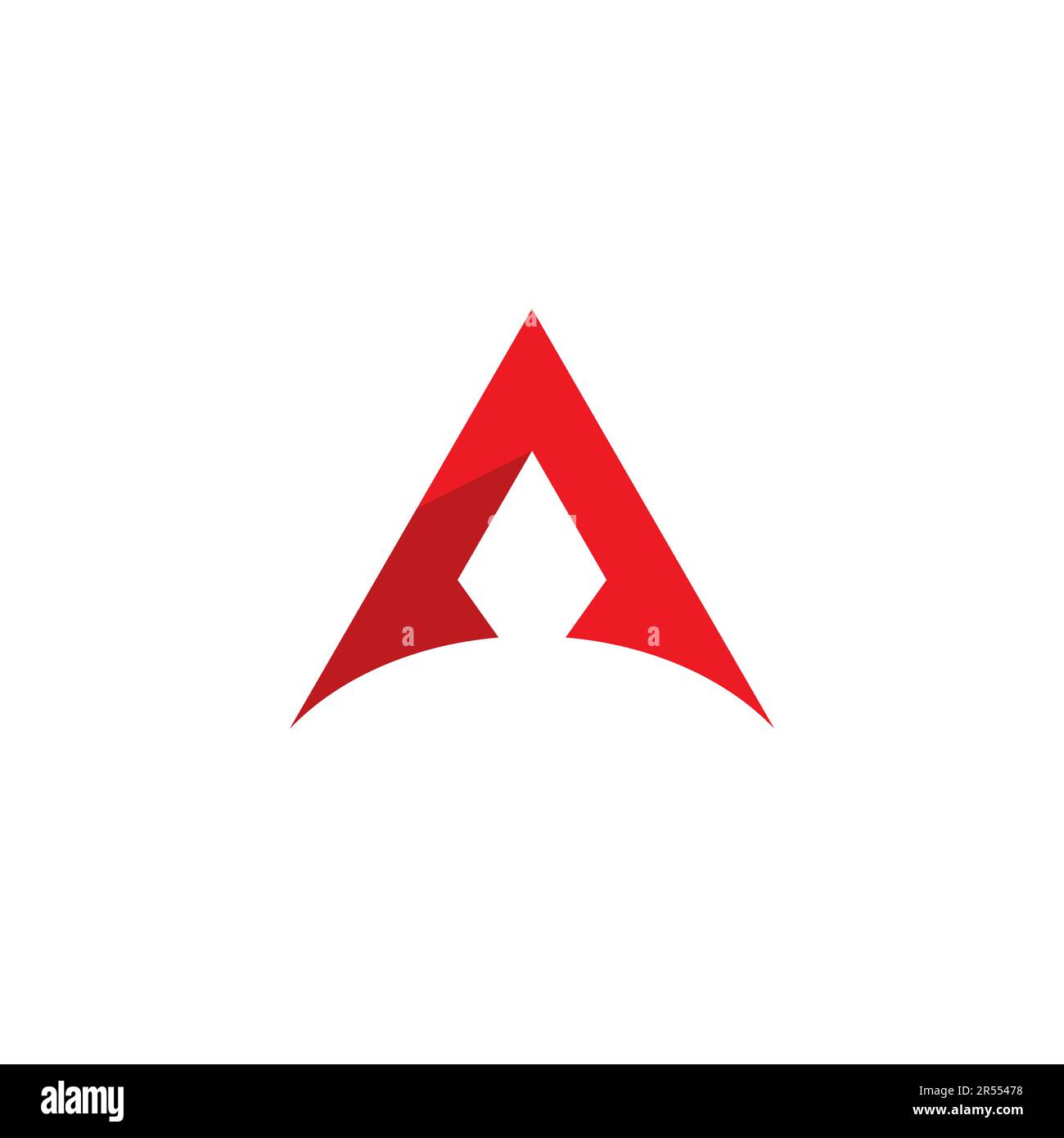 Logo Letter A. Iniziale Di Un vettore del logo. Icona della lettera A. Illustrazione Vettoriale