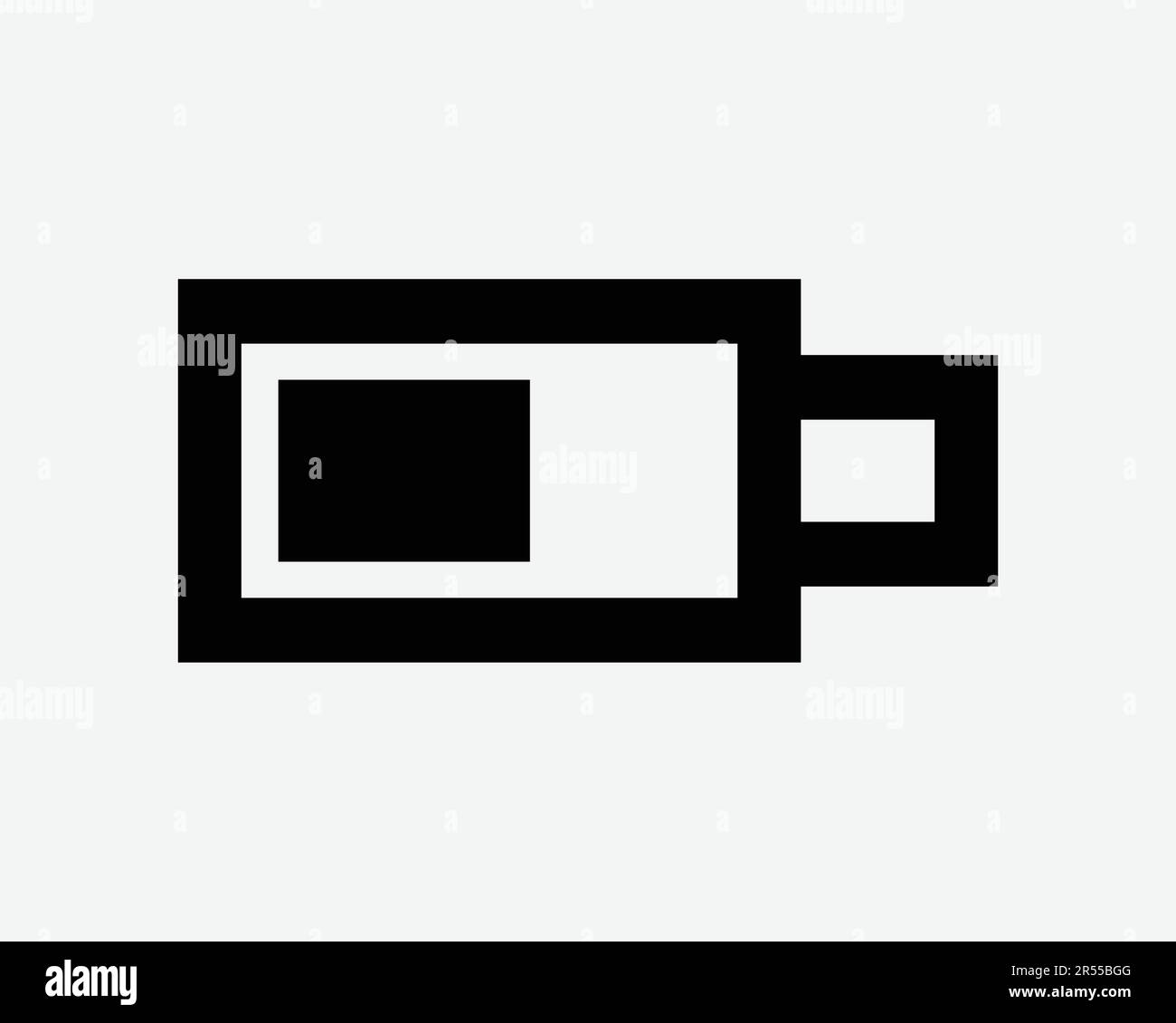 Icona della batteria. Energia elettrica livello di carica delle celle energia mezzo caricatore carica segno di ricarica simbolo Nero Illustrazione grafico Clipart EPS vettore Illustrazione Vettoriale