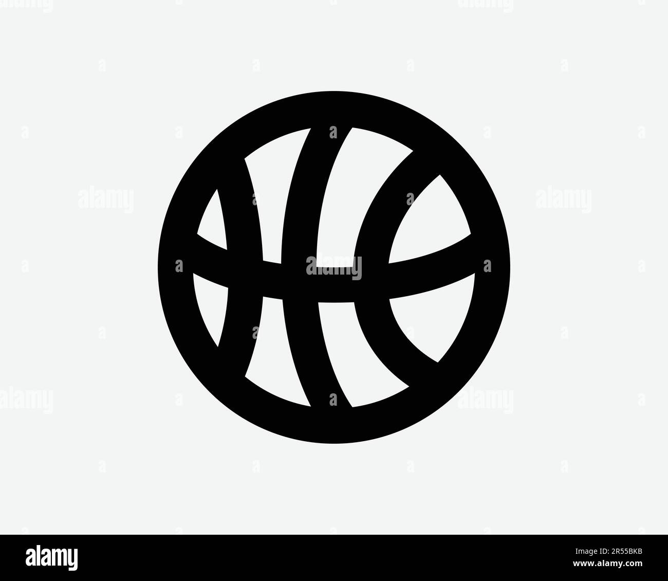 Basket icona. Basket Ball Sports League Tournament Competition Championship Hoop Sign Symbol Black Artwork Graphic Illustration Clipart EPS Vector Illustrazione Vettoriale