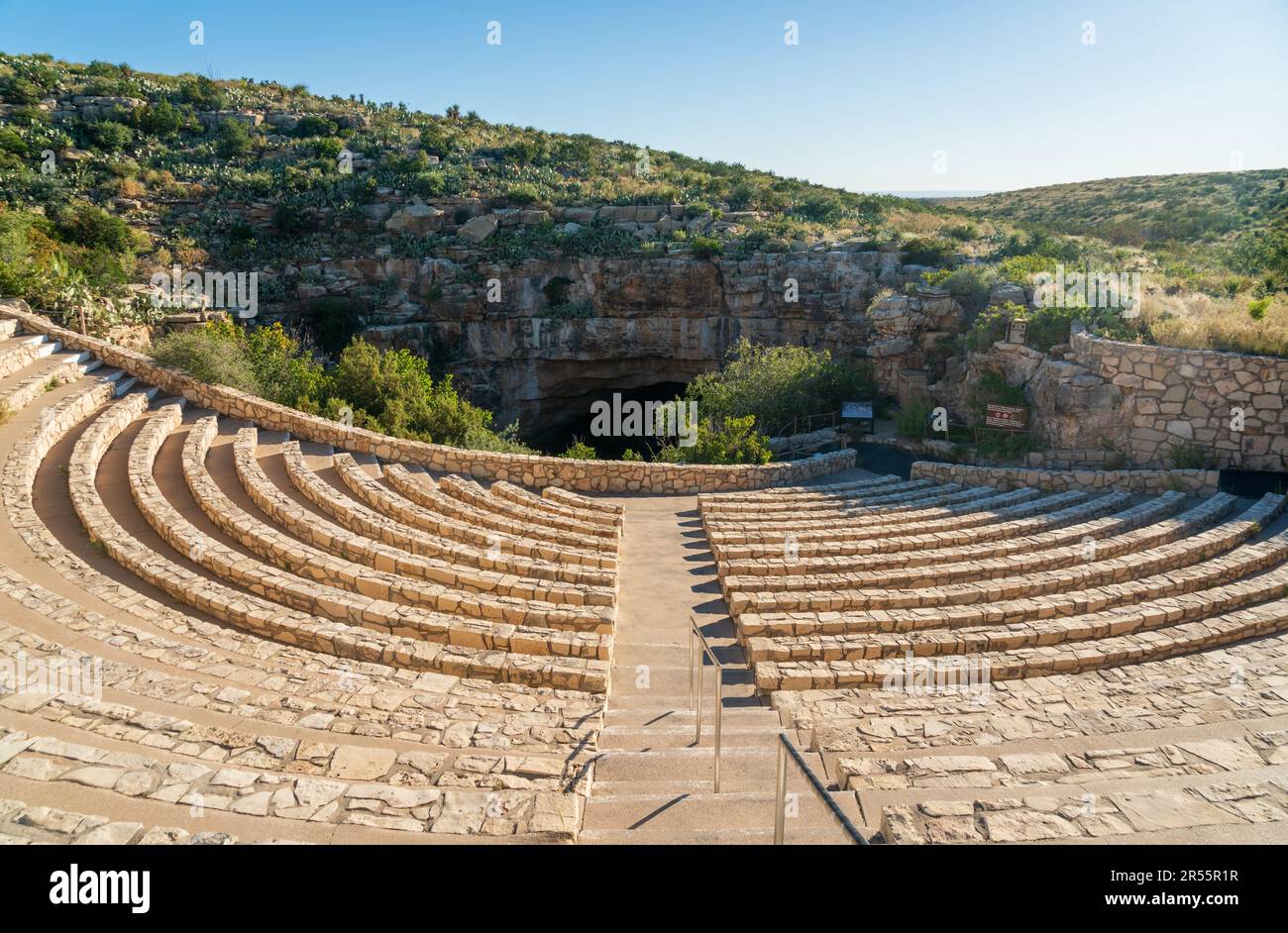 Ingresso naturale alla Carlsbad Cavern Foto Stock