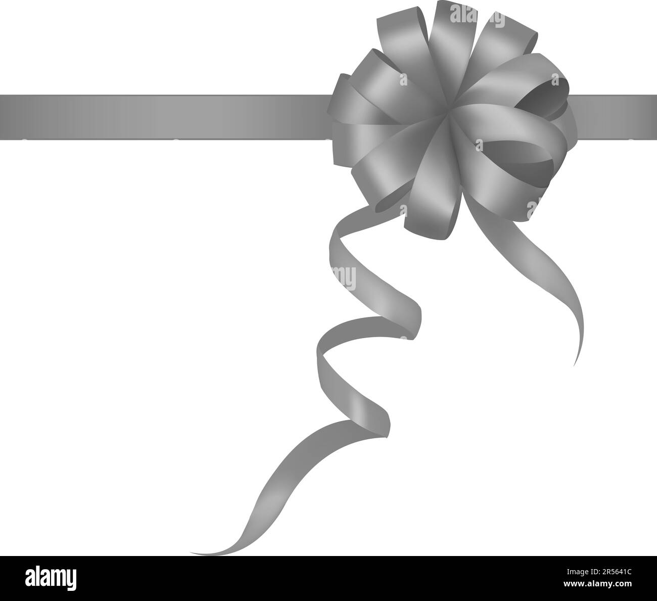 Nastro trasparente satinato con archetto. Foto Stock