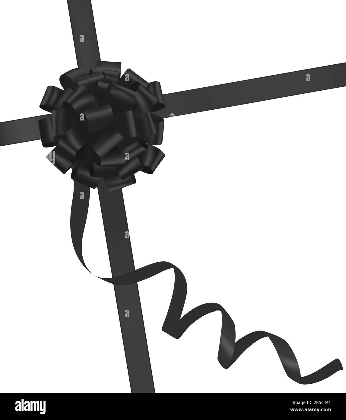 Nastro trasparente satinato con archetto. Foto Stock