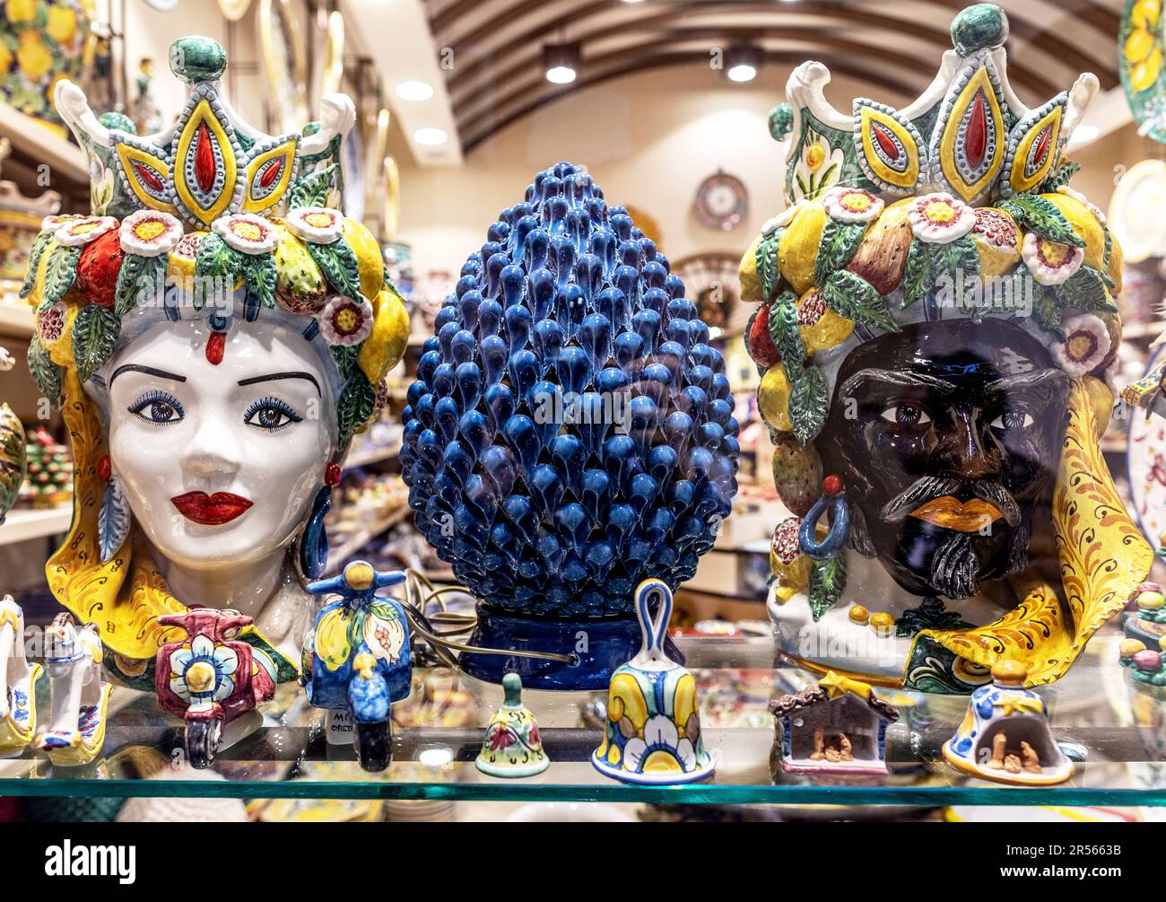 I Mori Siciliani sono capi di Sicilia Italia Foto Stock