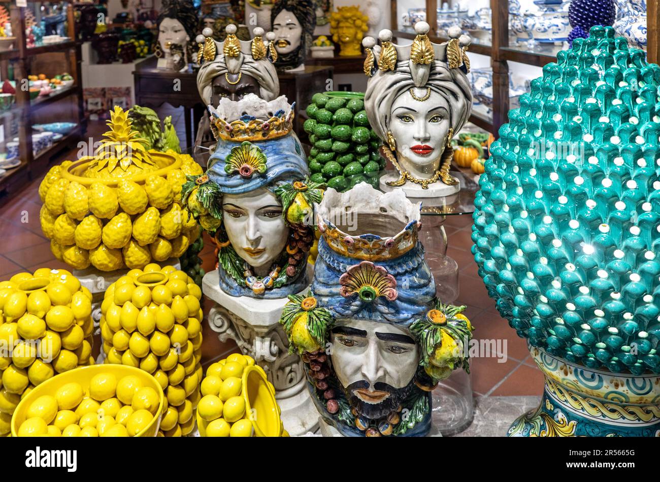 I Mori Siciliani sono capi di Sicilia Italia Foto Stock