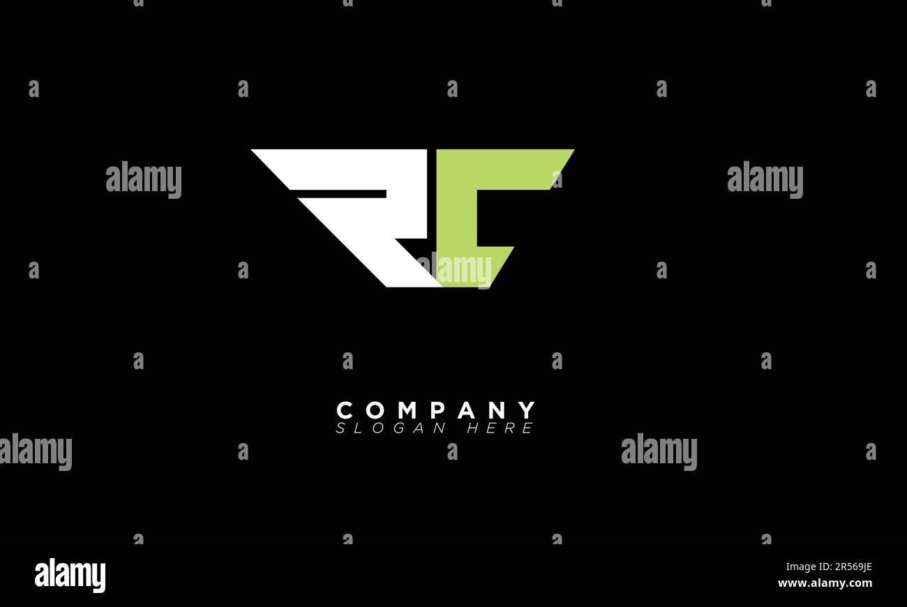 RC lettere alfabetiche iniziali logo monogramma Illustrazione Vettoriale