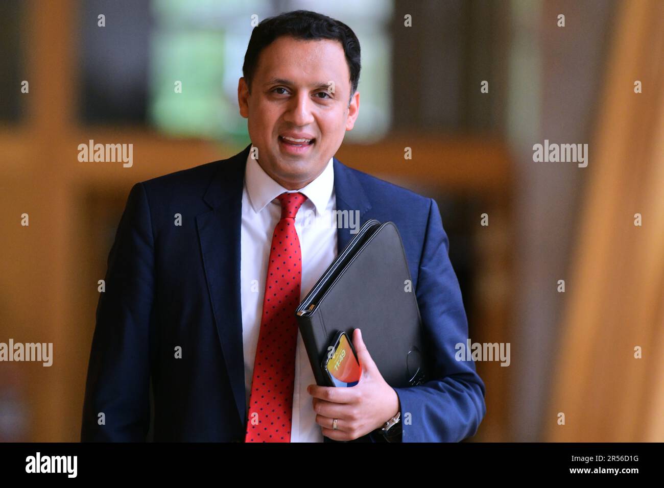 Edimburgo Scozia, Regno Unito 01 giugno 2023. ANAS Sarwar al Parlamento scozzese. credito sst/alamy notizie dal vivo Foto Stock