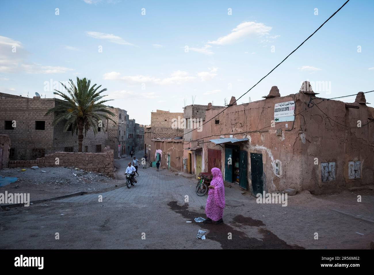 Marocco. Ouarzazate. kasbah Taourirt Foto Stock