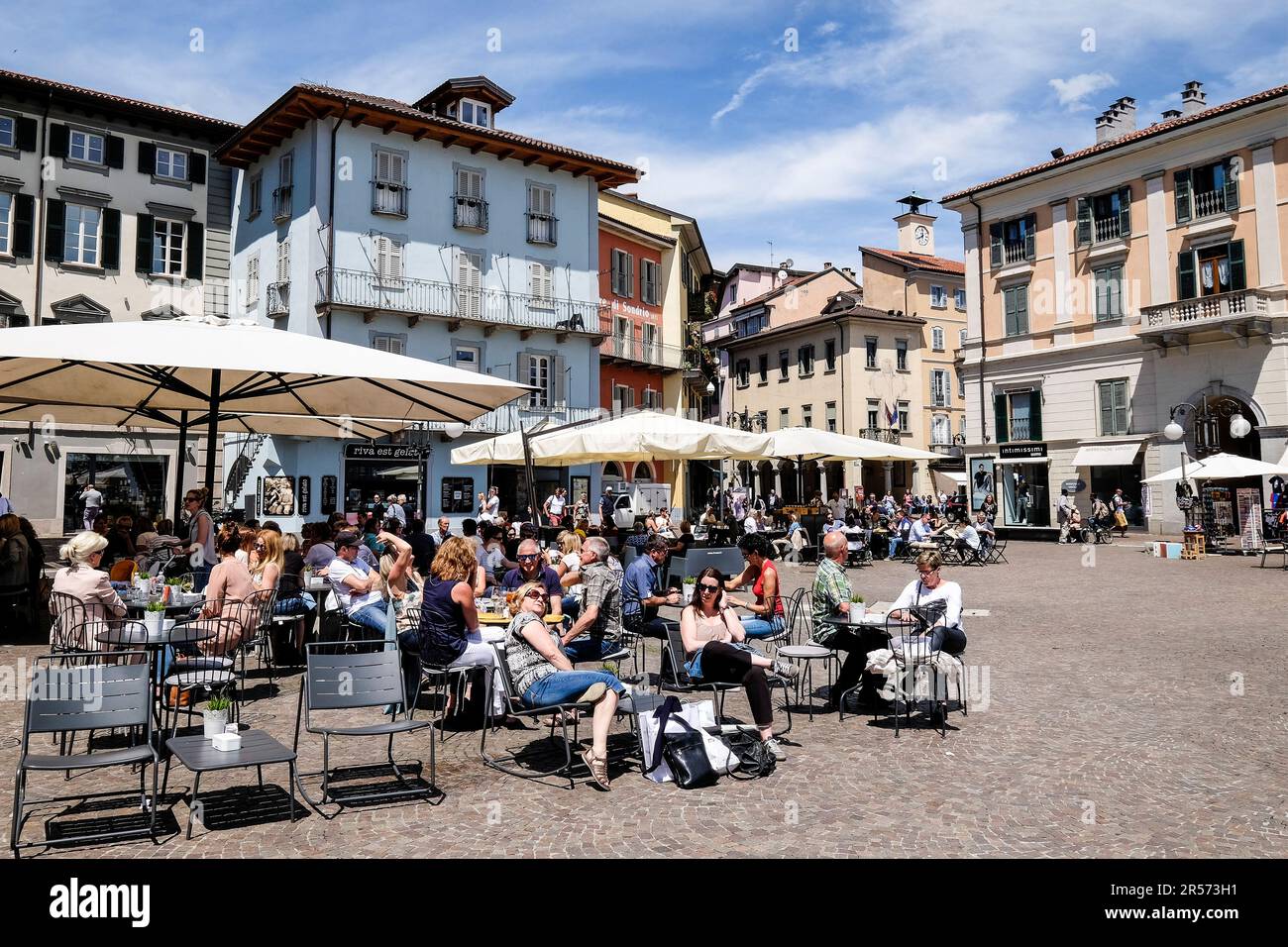 Italia. Piemonte. Intra-Verbania. orizzontale Foto Stock