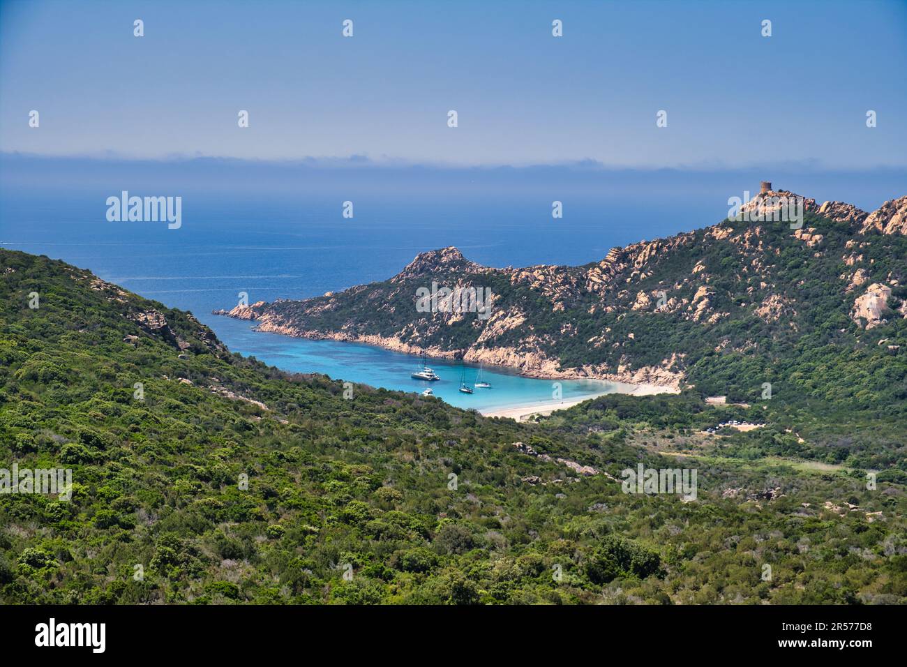 Paesaggio di Corsica Foto Stock