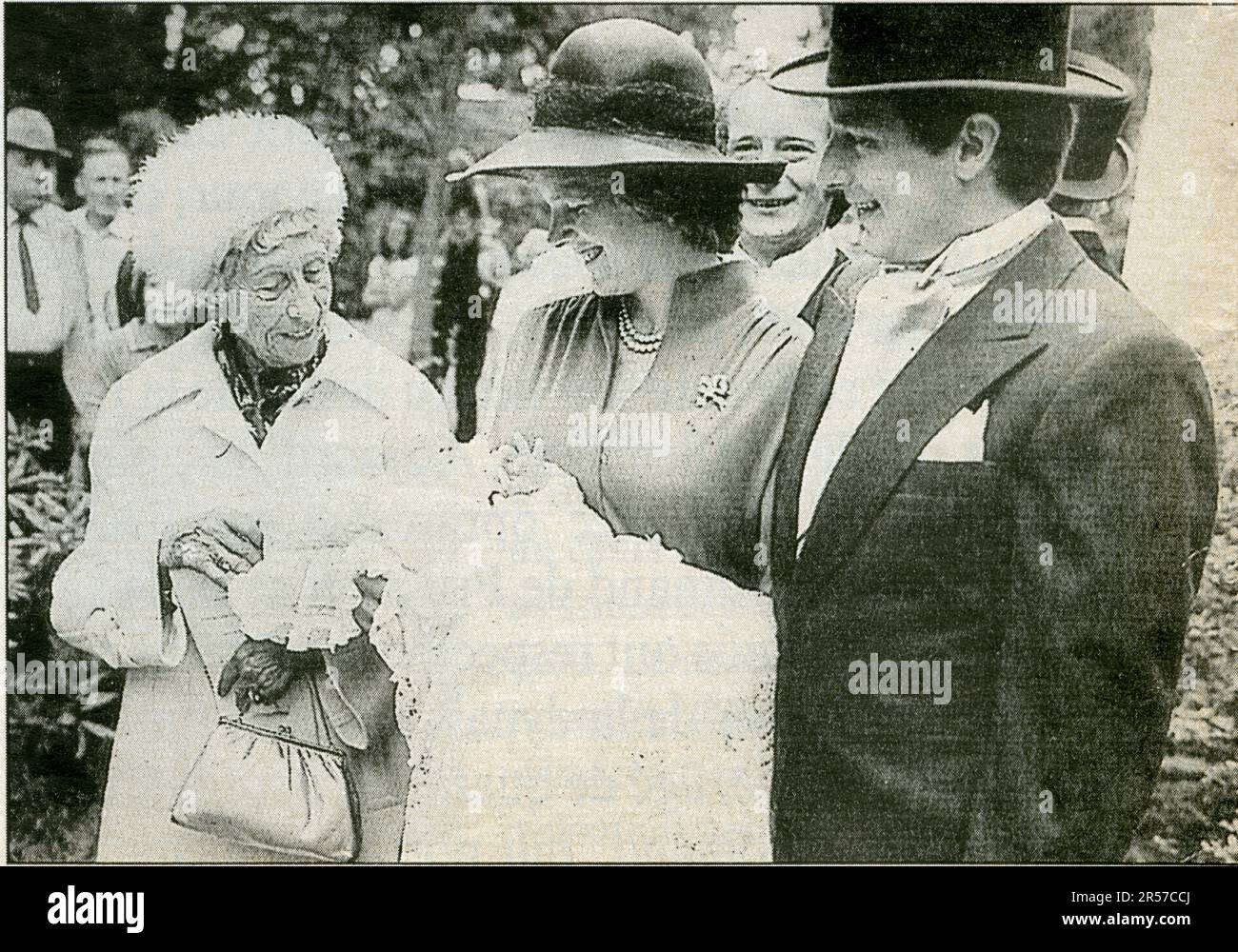 La naissance de Georges-Frédéric,le 10 juin 1976.Baptisé à Fischerhude en présence de la princesse Victoria-Louise,fille de Guillaume II Foto Stock