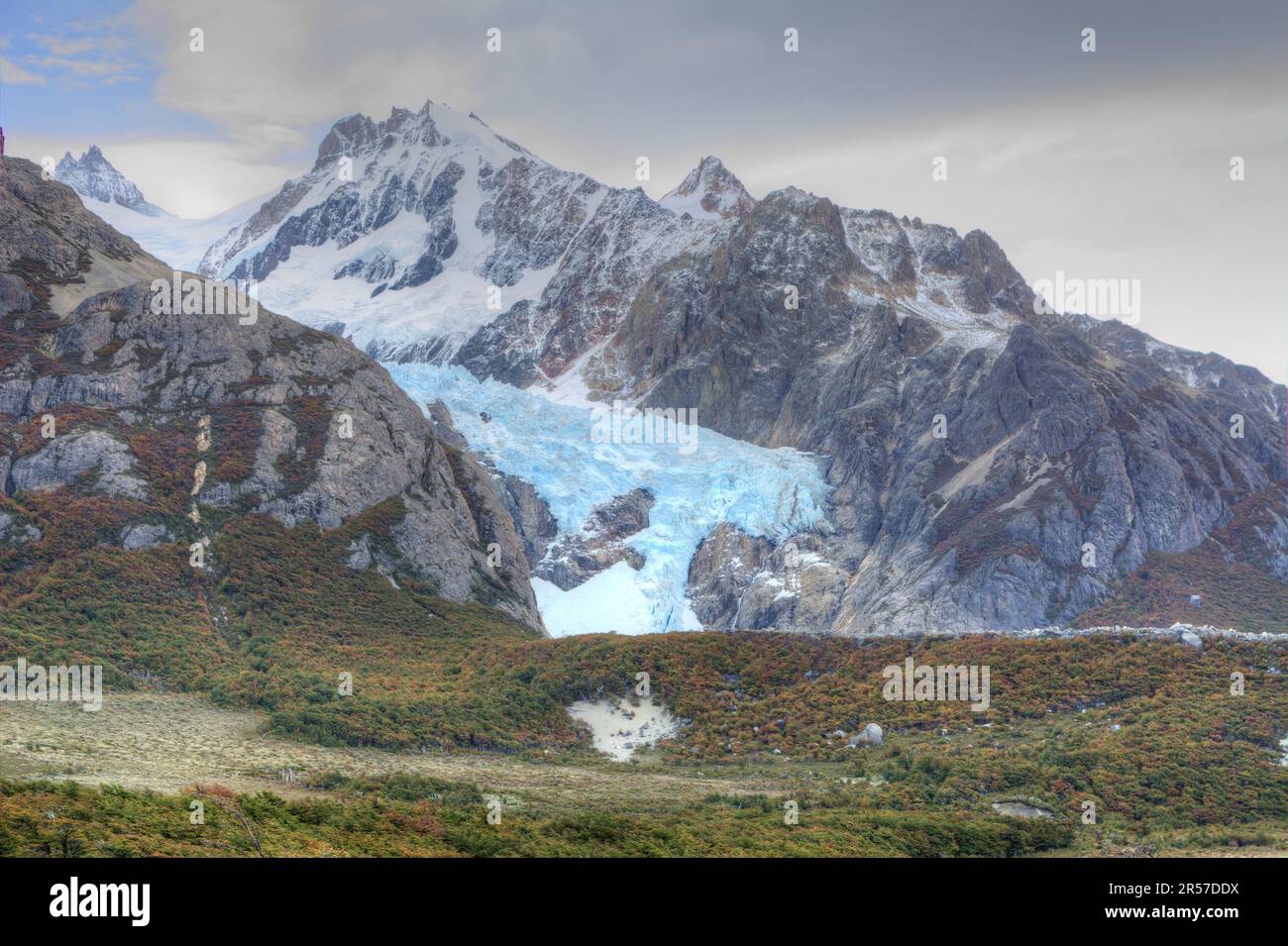 Mirador del Glaciar Piedras blancas a El Chalten, Argentina Foto Stock