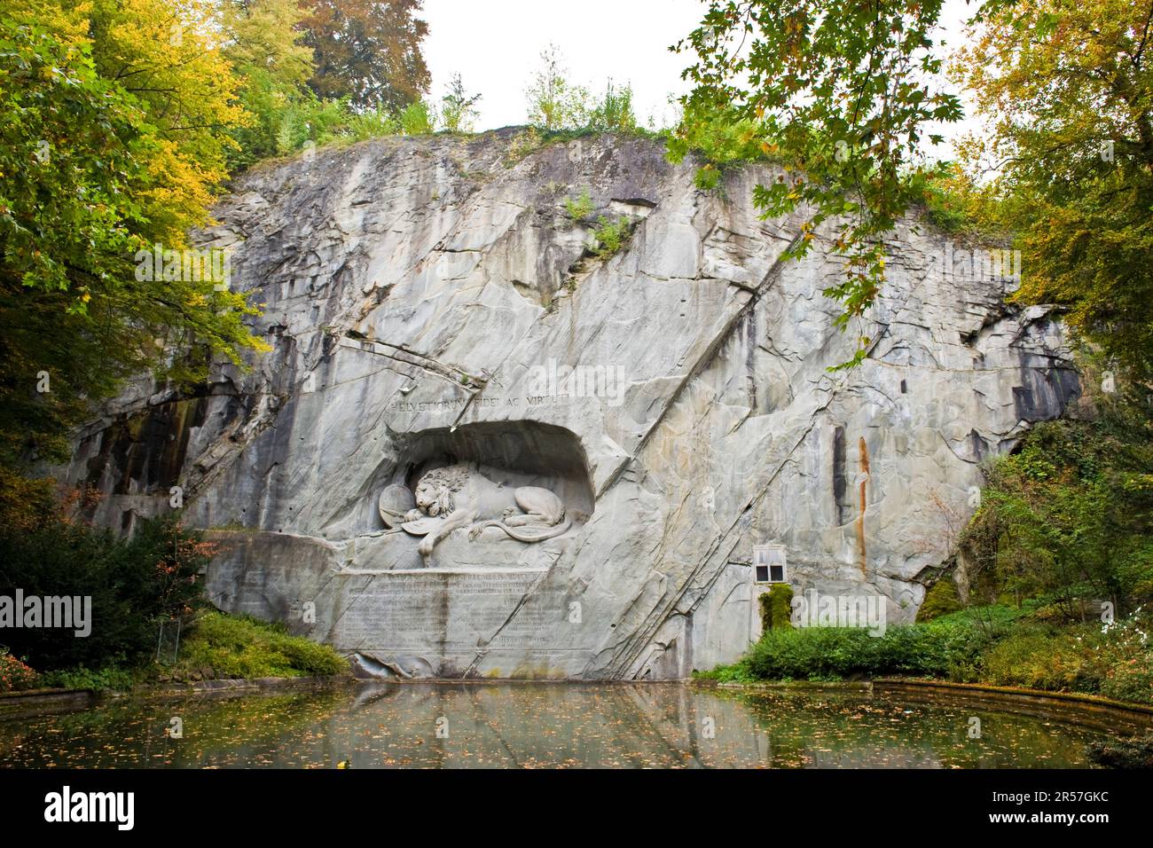 Il Monumento del Leone. Lucerna. Svizzera Foto Stock