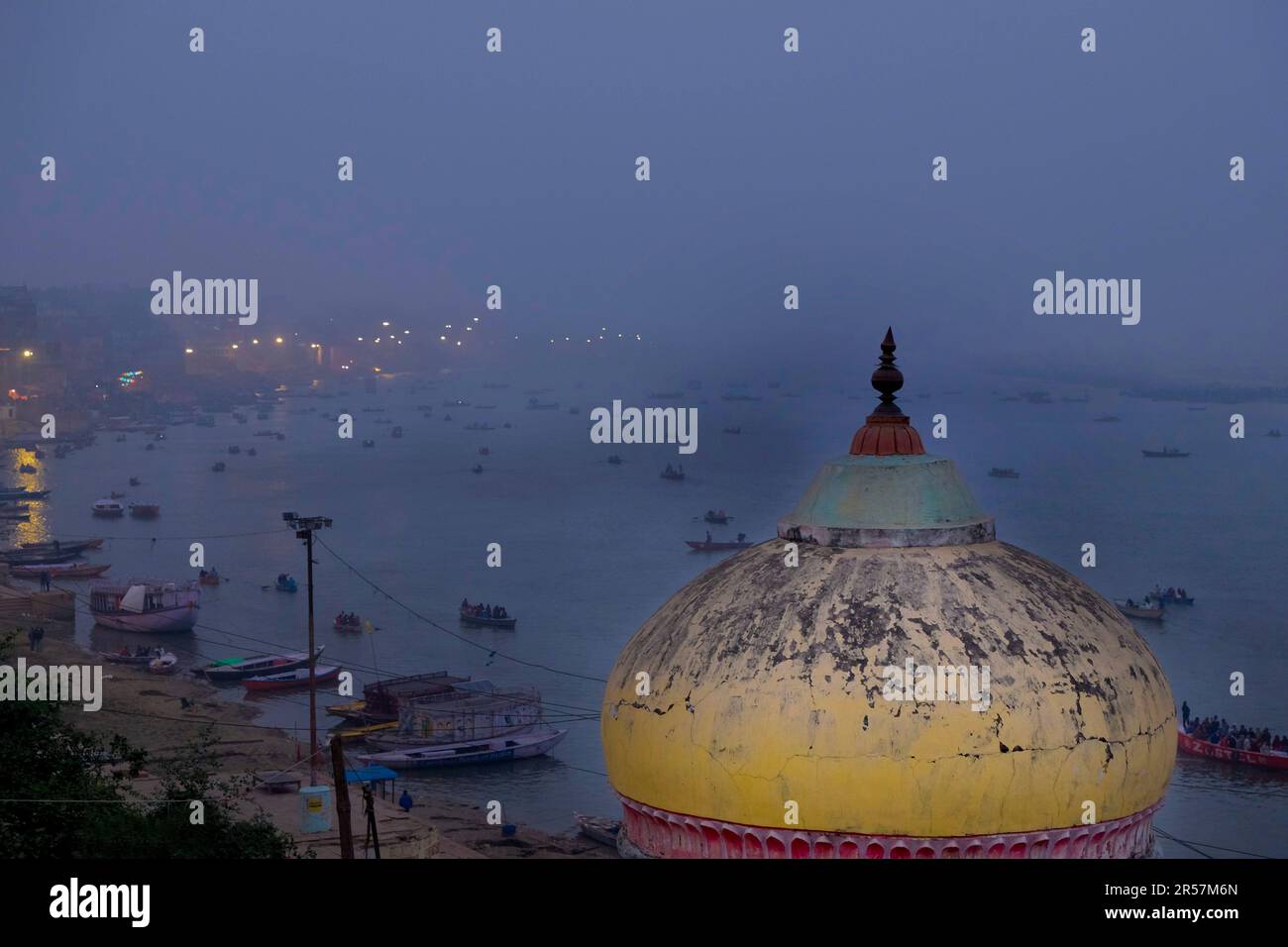 India. Varanasi. orizzontale Foto Stock