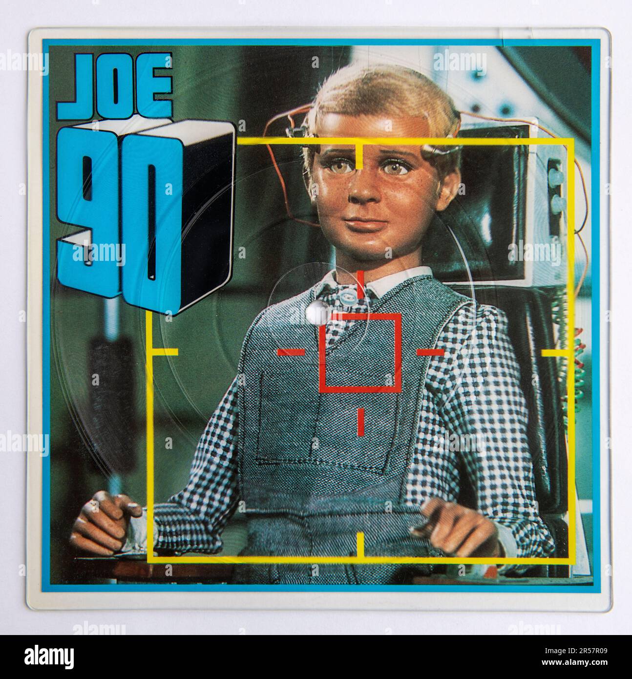 Sette pollici vinile disco singolo immagine del tema da Joe 90, la serie TV per bambini creato da Gerry Anderson Foto Stock