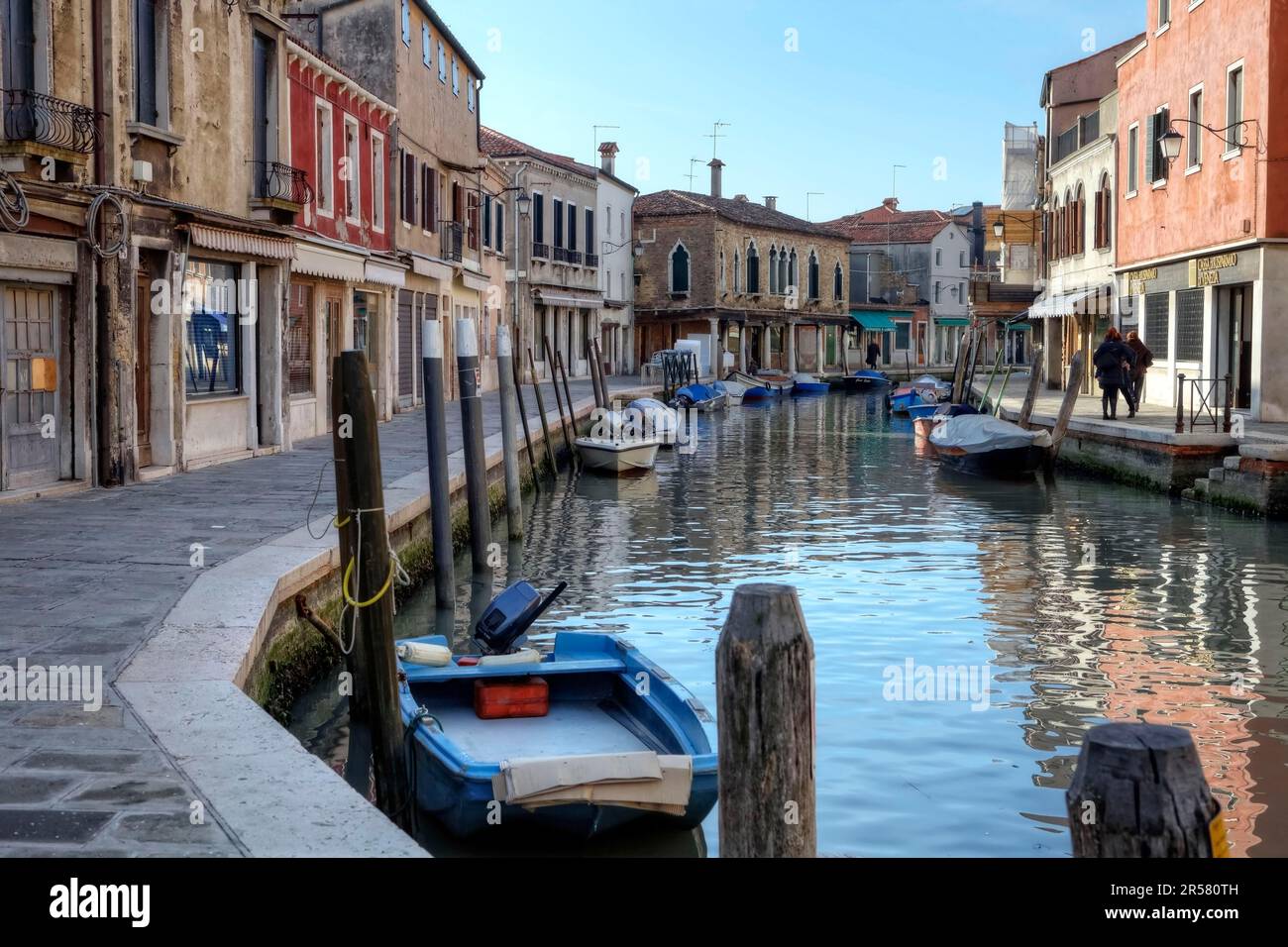 Canale Rio dei Vetrai, Murano, Venezia, Veneto, Muran, Venezia, del Veneto, Italia Foto Stock