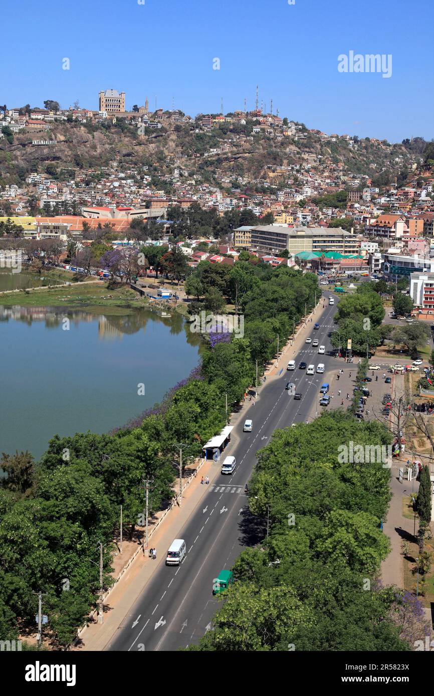 Antananarivo, Tana, Madagascar, Lac Anosy Foto Stock