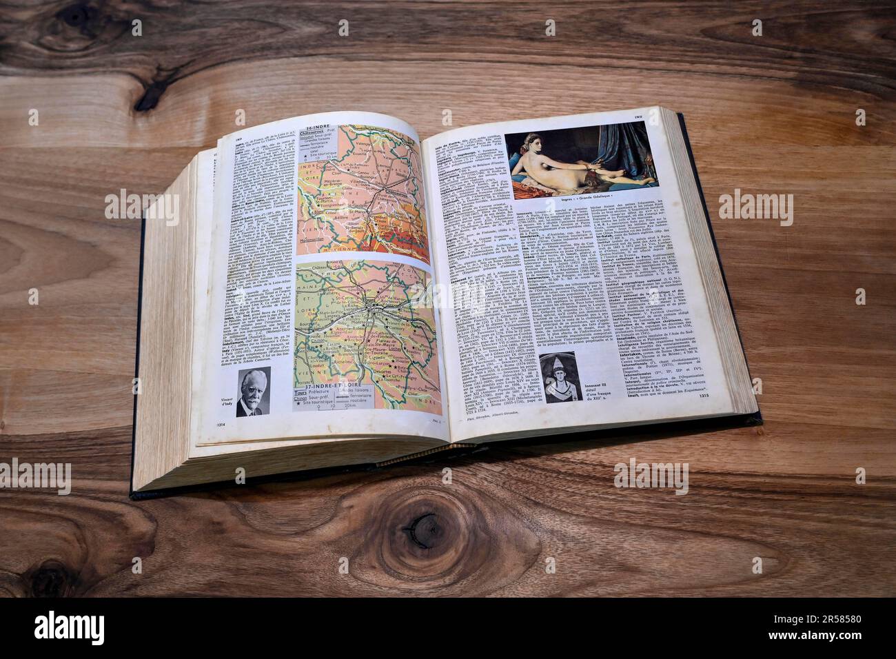 Enciclopedia aperta Foto Stock