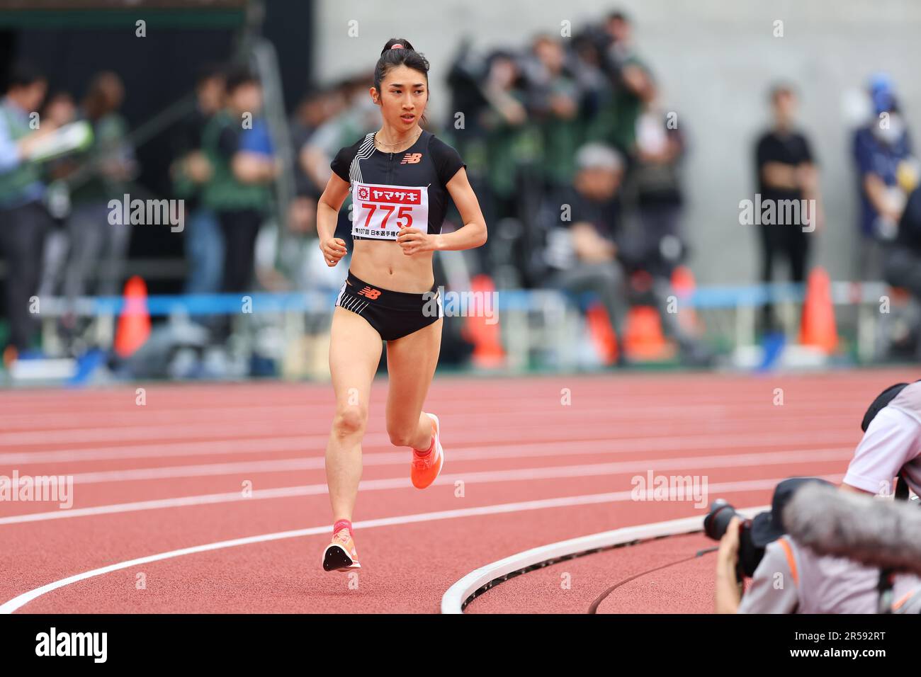 Osaka, Giappone. 1st giugno, 2023. Nozomi Tanaka Athletics : i Campionati nazionali di atletica leggera 107th Japan Track & Field Heat femminile 1500m allo Yanmar Stadium Nagai di Osaka, Giappone . Credit: Naoki Morita/AFLO SPORT/Alamy Live News Foto Stock