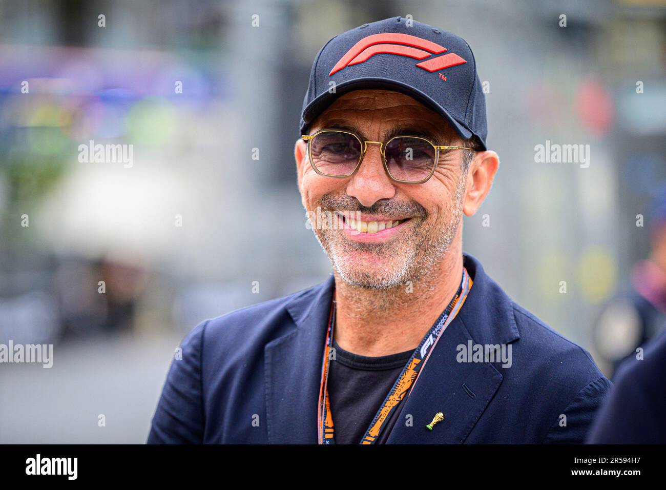 Monte Carlo, Monaco. 28th maggio, 2023. L'ex calciatore francese Youri Djorkaeff visto nel paddock dopo la gara del Gran Premio di Monaco F1. Il Gran Premio di Formula 1 di Monaco 80th ha visto vincere Max Verstappen della Red Bull davanti a Fernando Alonso dell'Aston Martin e all'Esteban OCON dell'Alpine. Come sempre a Monaco, molti eventi sono stati anche nel paddock con celebrità dal mondo dello sport, della musica e del cinema. Credit: SOPA Images Limited/Alamy Live News Foto Stock