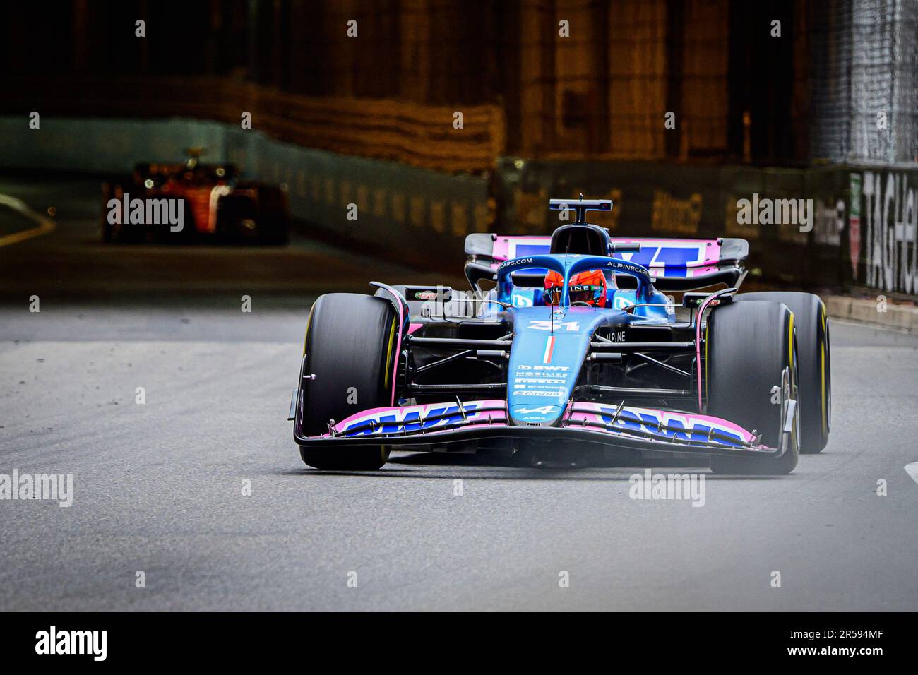 Monte Carlo, Monaco. 28th maggio, 2023. Il pilota francese del BWT Alpine F1 Team Esteban OCON compete durante la gara del Gran Premio di Monaco F1. Il Gran Premio di Formula 1 di Monaco 80th ha visto vincere Max Verstappen della Red Bull davanti a Fernando Alonso dell'Aston Martin e all'Esteban OCON dell'Alpine. Come sempre a Monaco, molti eventi sono stati anche nel paddock con celebrità dal mondo dello sport, della musica e del cinema. (Foto di Andreja Cencic/SOPA Images/Sipa USA) Credit: Sipa USA/Alamy Live News Foto Stock