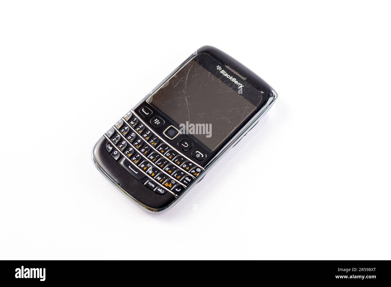 BlackBerry Bold 9790 su sfondo bianco isolato Foto Stock