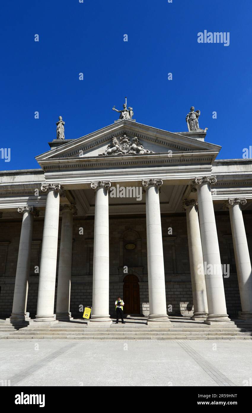 Le Camere del Parlamento irlandese a Dublino, Irlanda. Foto Stock