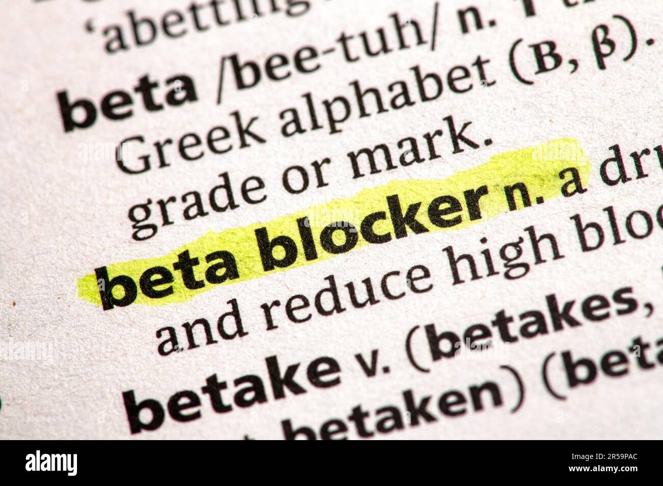 beta-bloccante Foto Stock