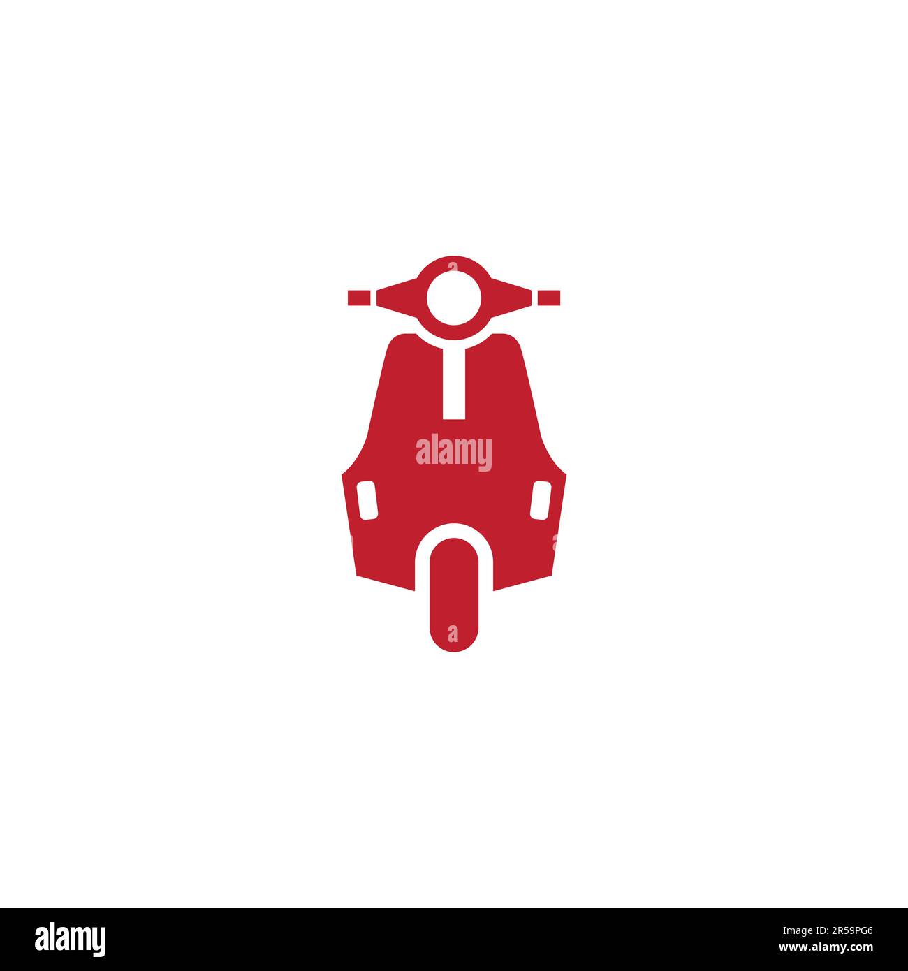 Design icona Vespa. Illustrazione vettoriale icona scooter Illustrazione Vettoriale