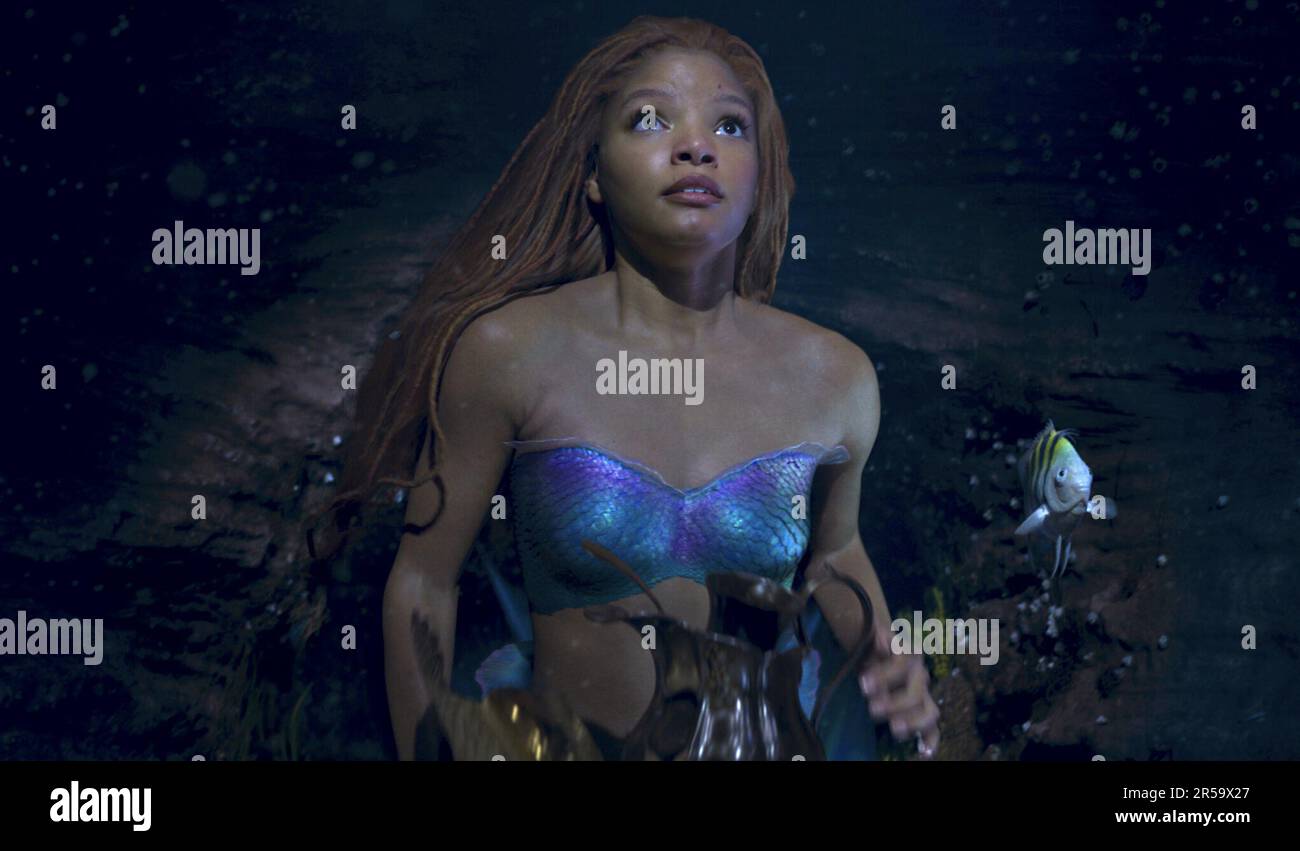 Il film d'azione live Little Mermaid Halle Bailey Foto Stock