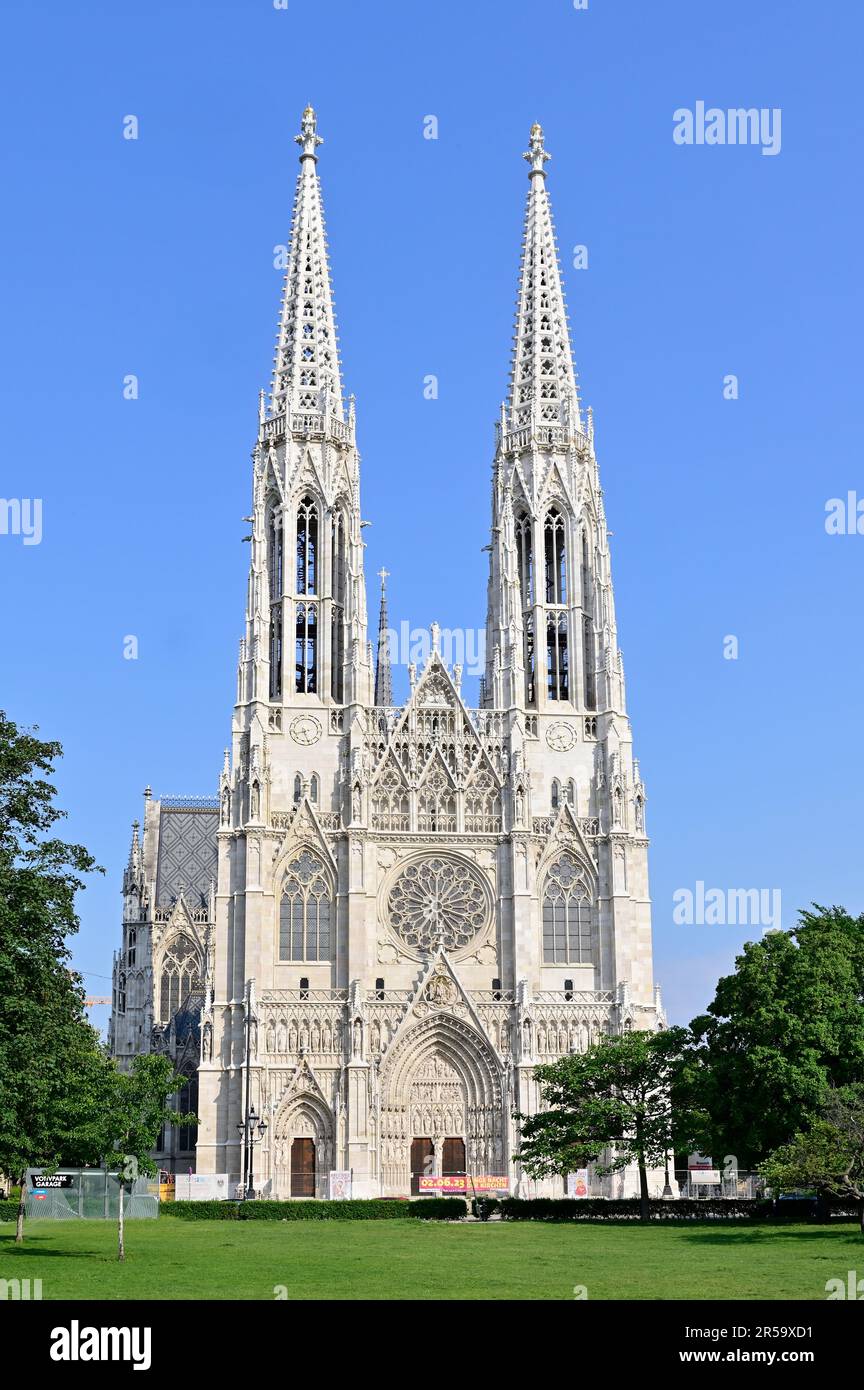Vienna, Austria. Chiesa votiva Vienna Foto Stock