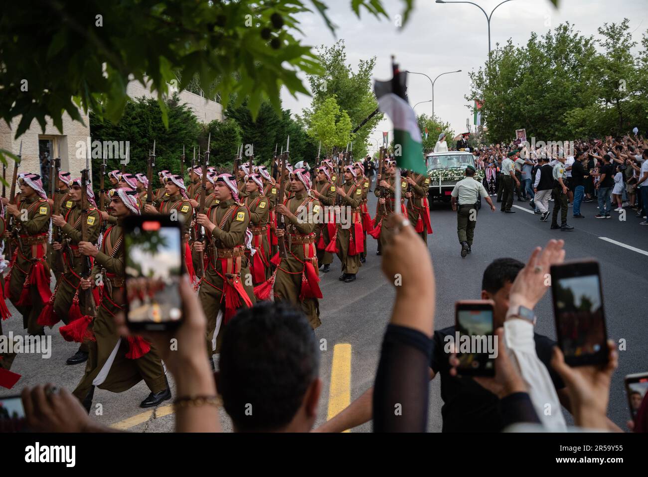 Amman, Giordania - 1 giugno 2023: Matrimonio del principe ereditario Giordano Hussein bin Abdullah Foto Stock