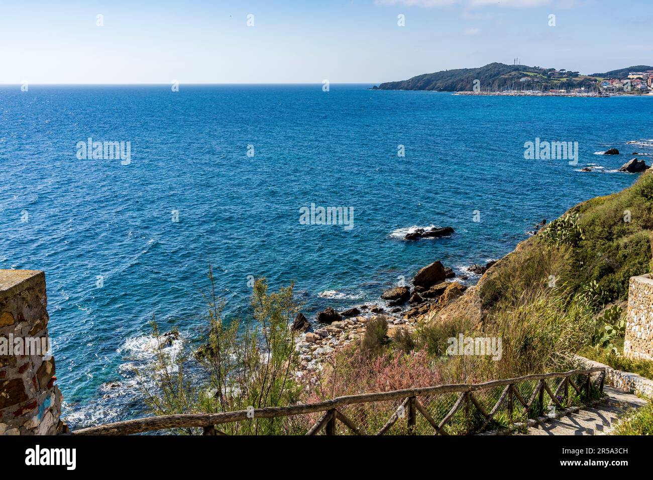 Belvedere Elisa Bonaparte, accanto al Museo Archeologico e alle Mura di Leonardo, Toscana, Italia Foto Stock