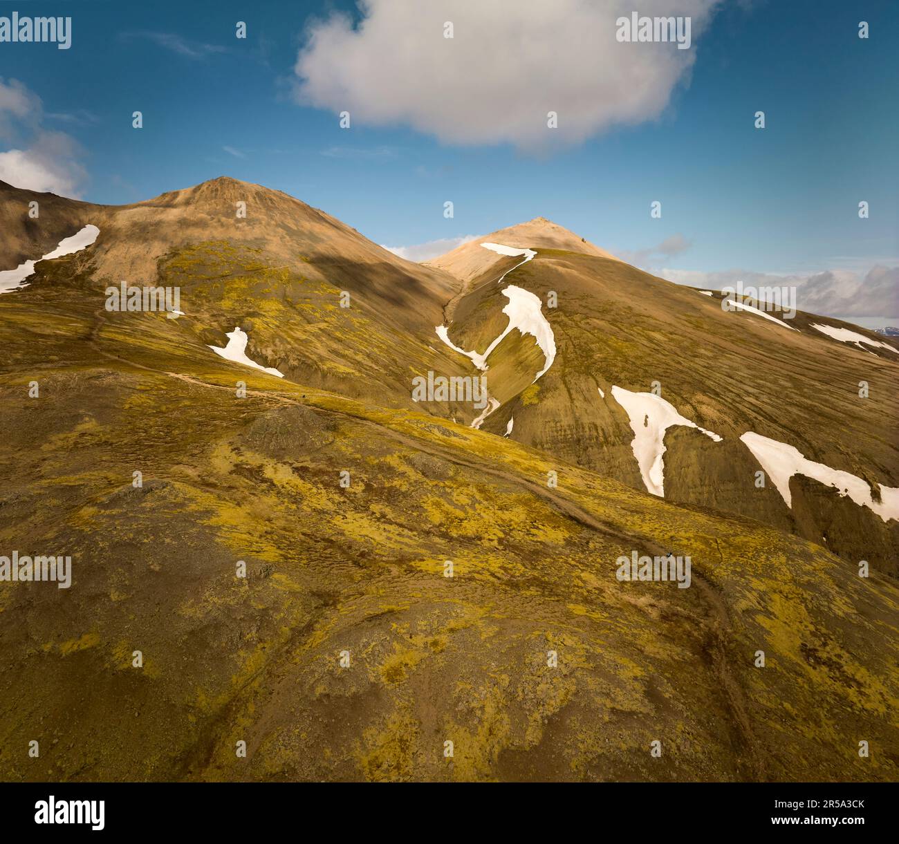 Panorama mozzafiato del pendio di montagna Foto Stock