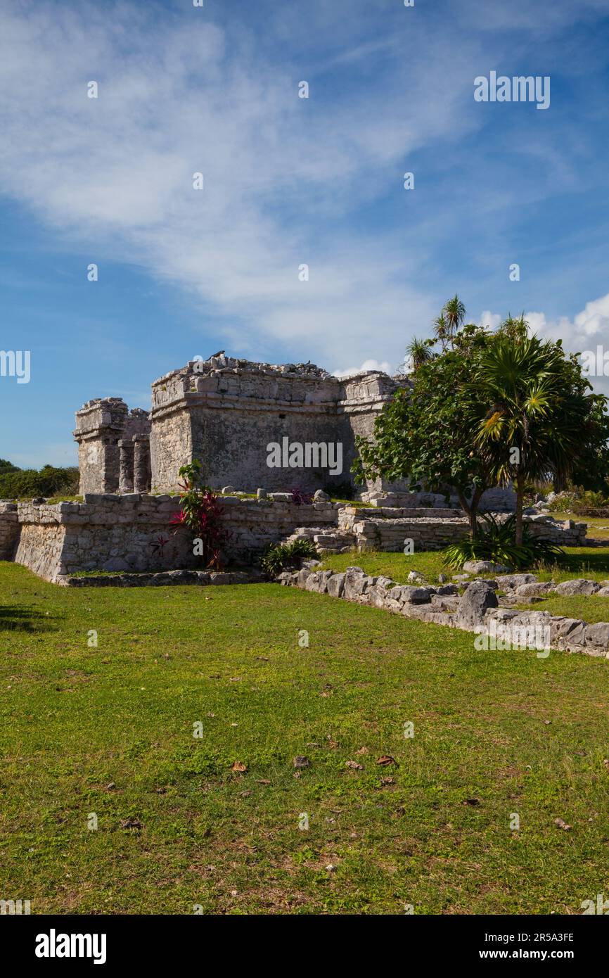 Rovine maestose a Tulum, Messico Foto Stock