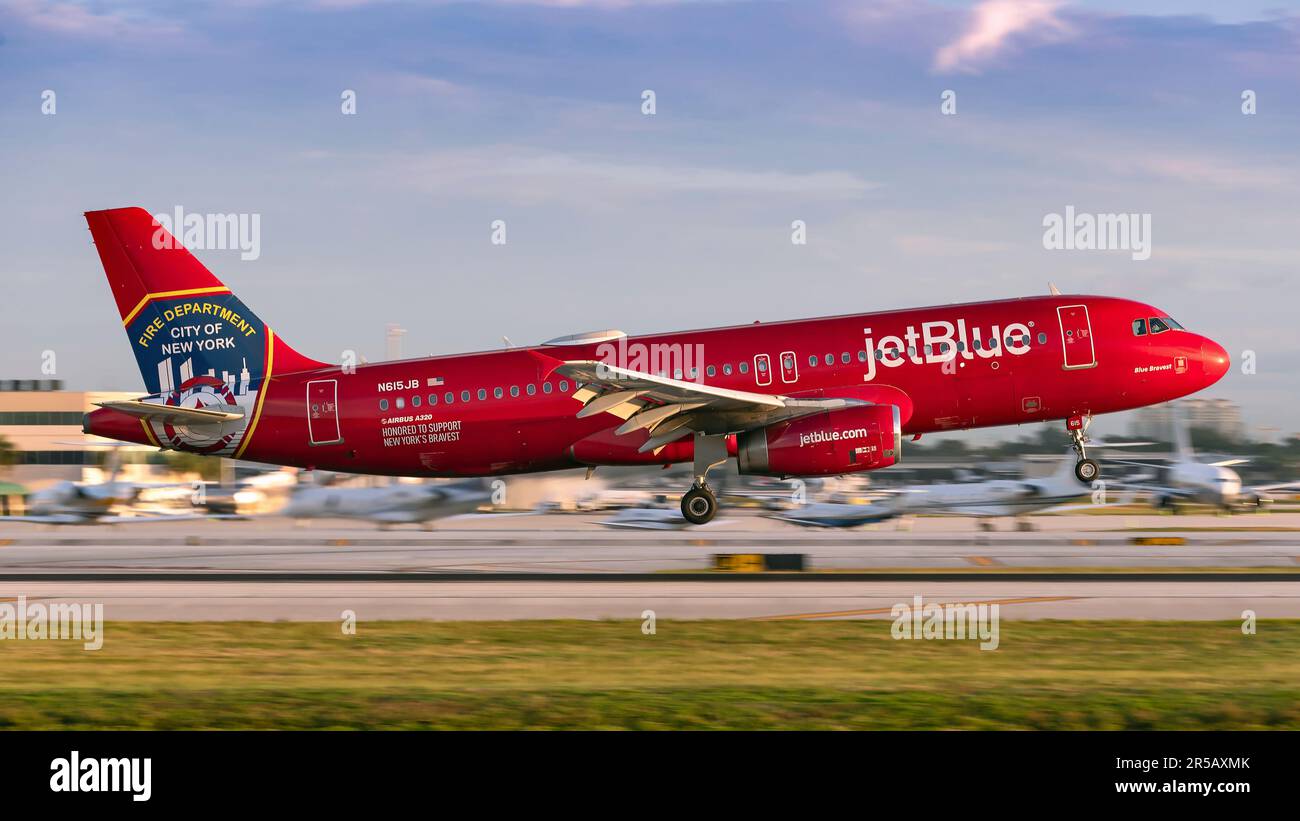 JetBlue A320 Foto Stock