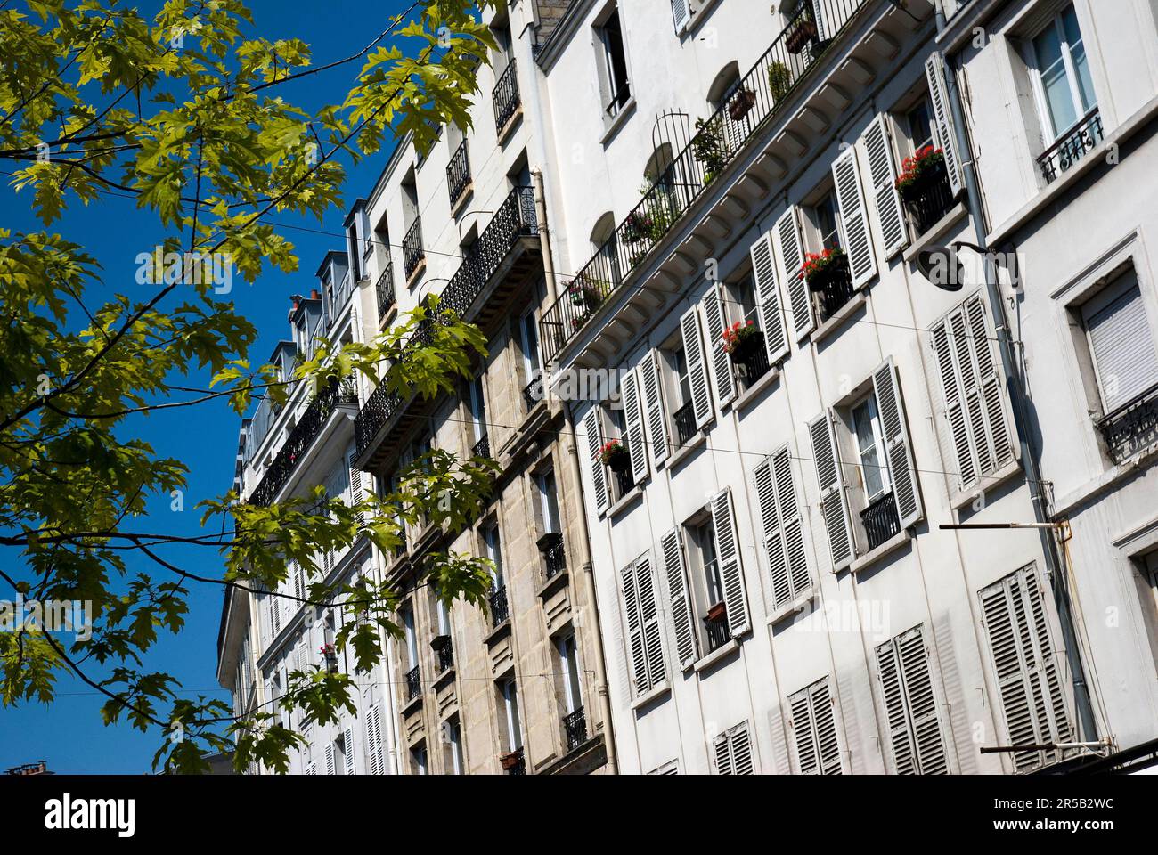 Rue Lepic, Parigi Francia Foto Stock